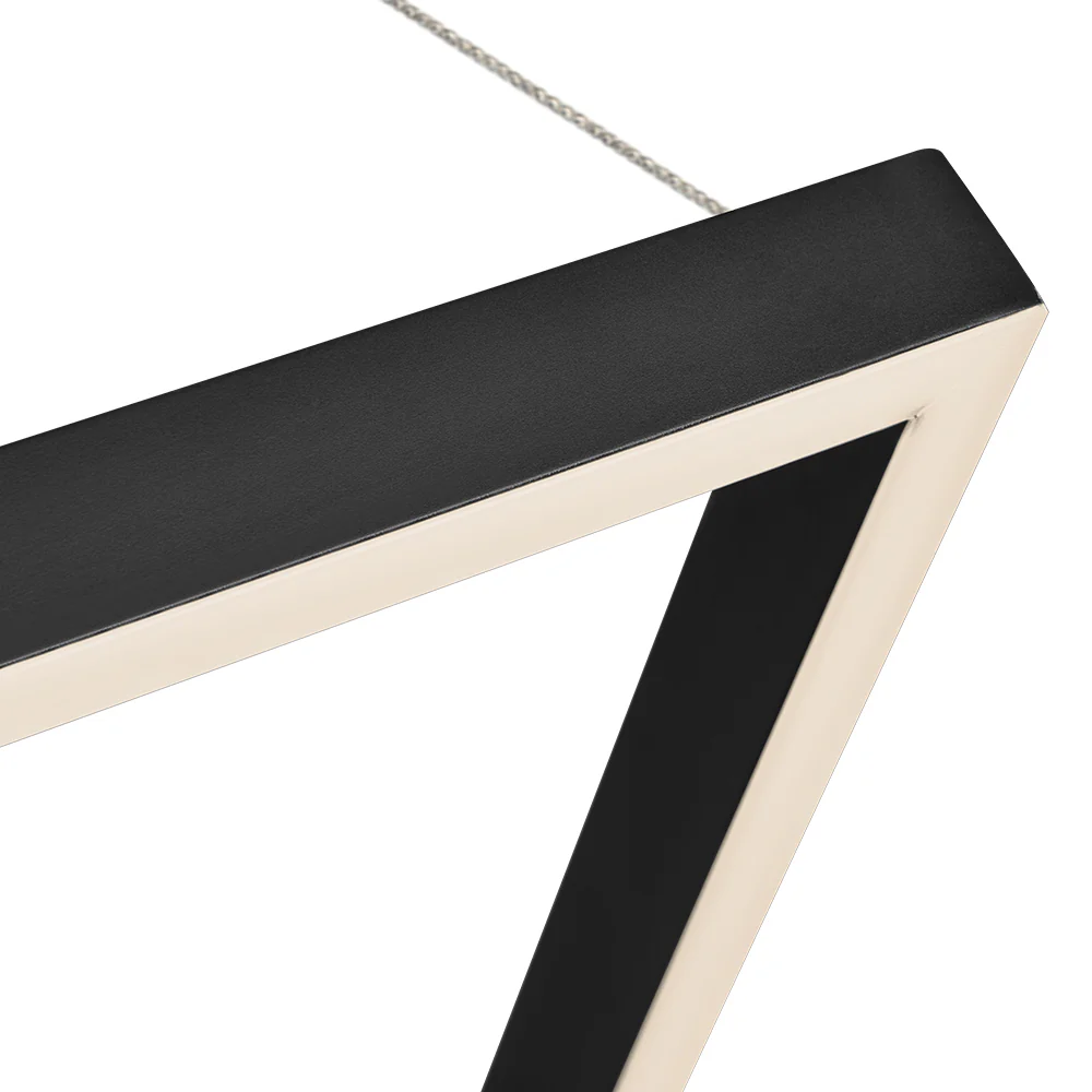 VONN Atria VMCP35551BL 51" Integrated LED ETL Certified Square Chandelier, Height Adjustable Square Pendant, Black - Image 10