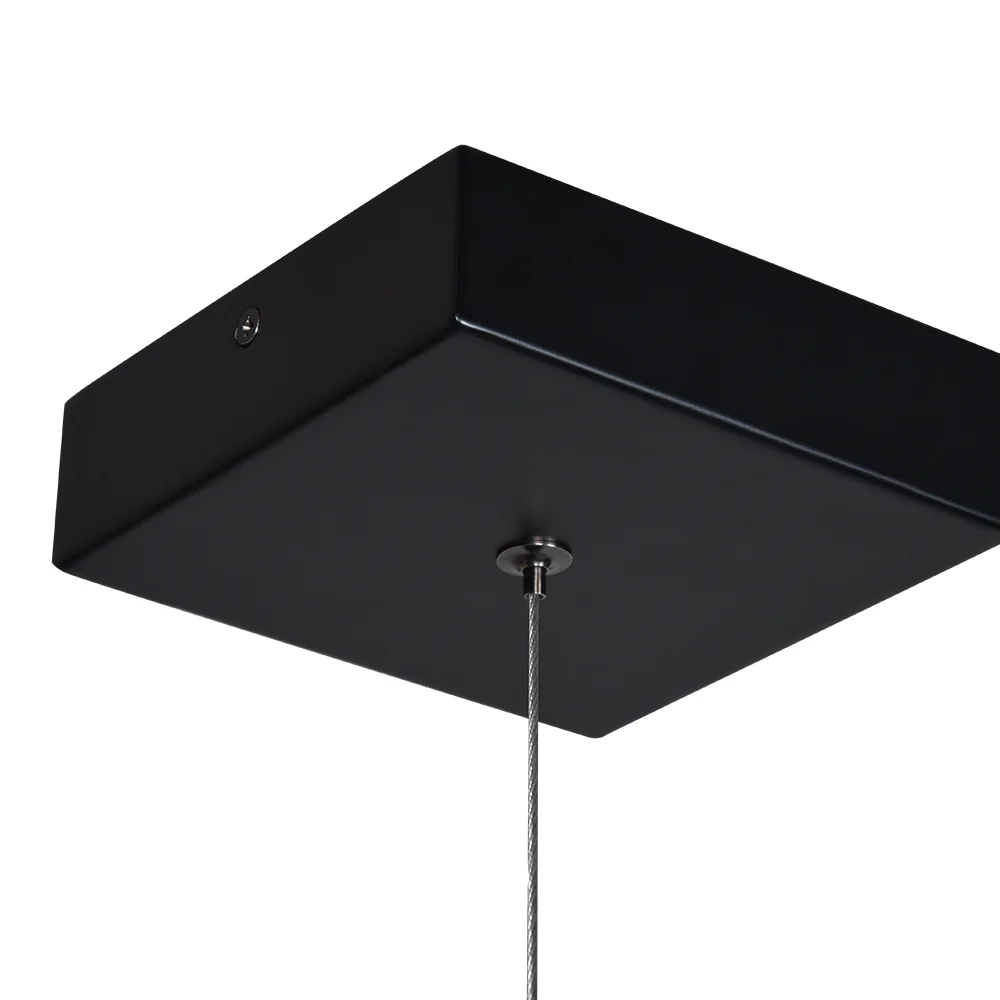 VONN Atria VMCP35551BL 51" Integrated LED ETL Certified Square Chandelier, Height Adjustable Square Pendant, Black - Image 11