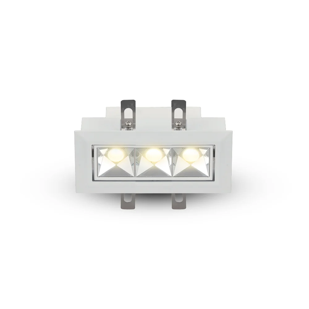 VONN RUBIK VMDL000603C009WH 5" 3 LIGHT LED ADJUSTABLE RECESSED DOWNLIGHT W/TRIM, ETL, COMMERCIAL GRADE, White - Image 2