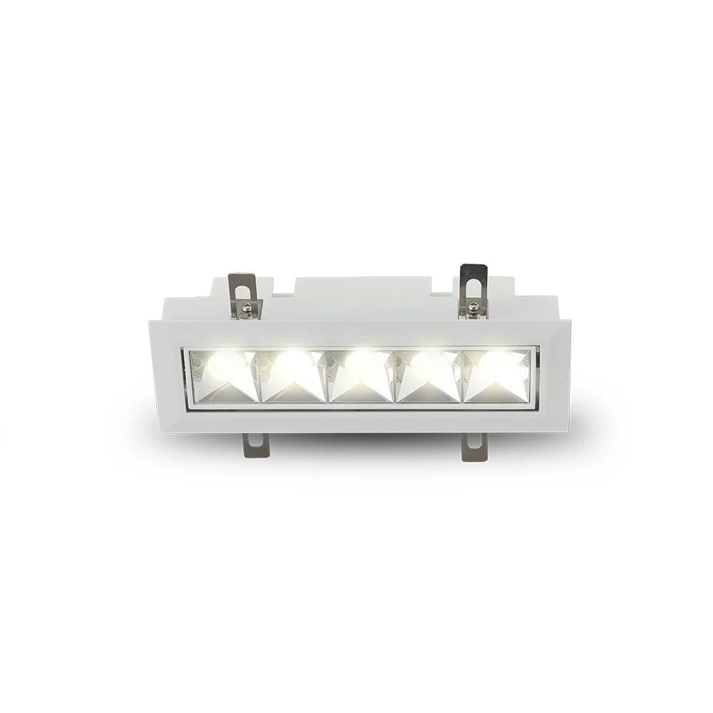 VONN RUBIK VMDL000605C012WH 7.25" 5 LIGHT LED ADJUSTABLE RECESSED DOWNLIGHT W/TRIM, ETL COMMERCIAL GRADE, White - Image 2