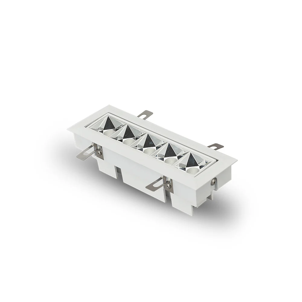VONN RUBIK VMDL000605C012WH 7.25" 5 LIGHT LED ADJUSTABLE RECESSED DOWNLIGHT W/TRIM, ETL COMMERCIAL GRADE, White - Image 4
