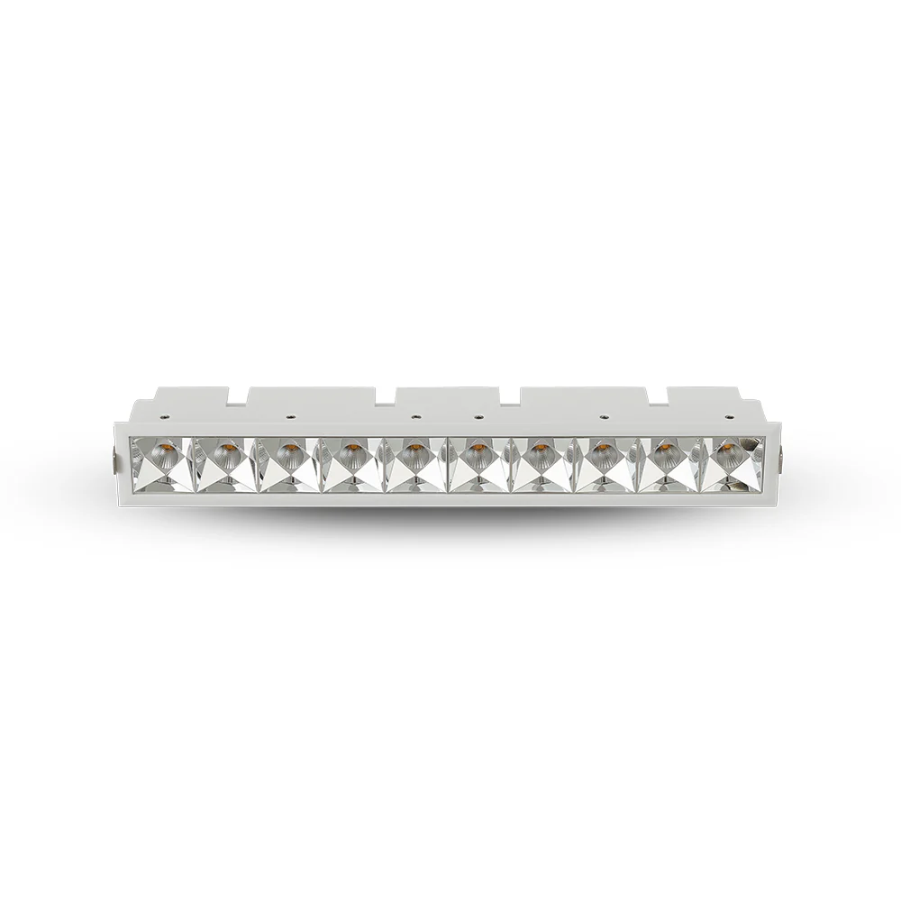 VONN RUBIK VMDL000610A024WH 12.5" 10 LIGHT LED RECESSED DOWNLIGHT W/TRIM ETL CERTIFIED, COMMERCIAL GRADE, White