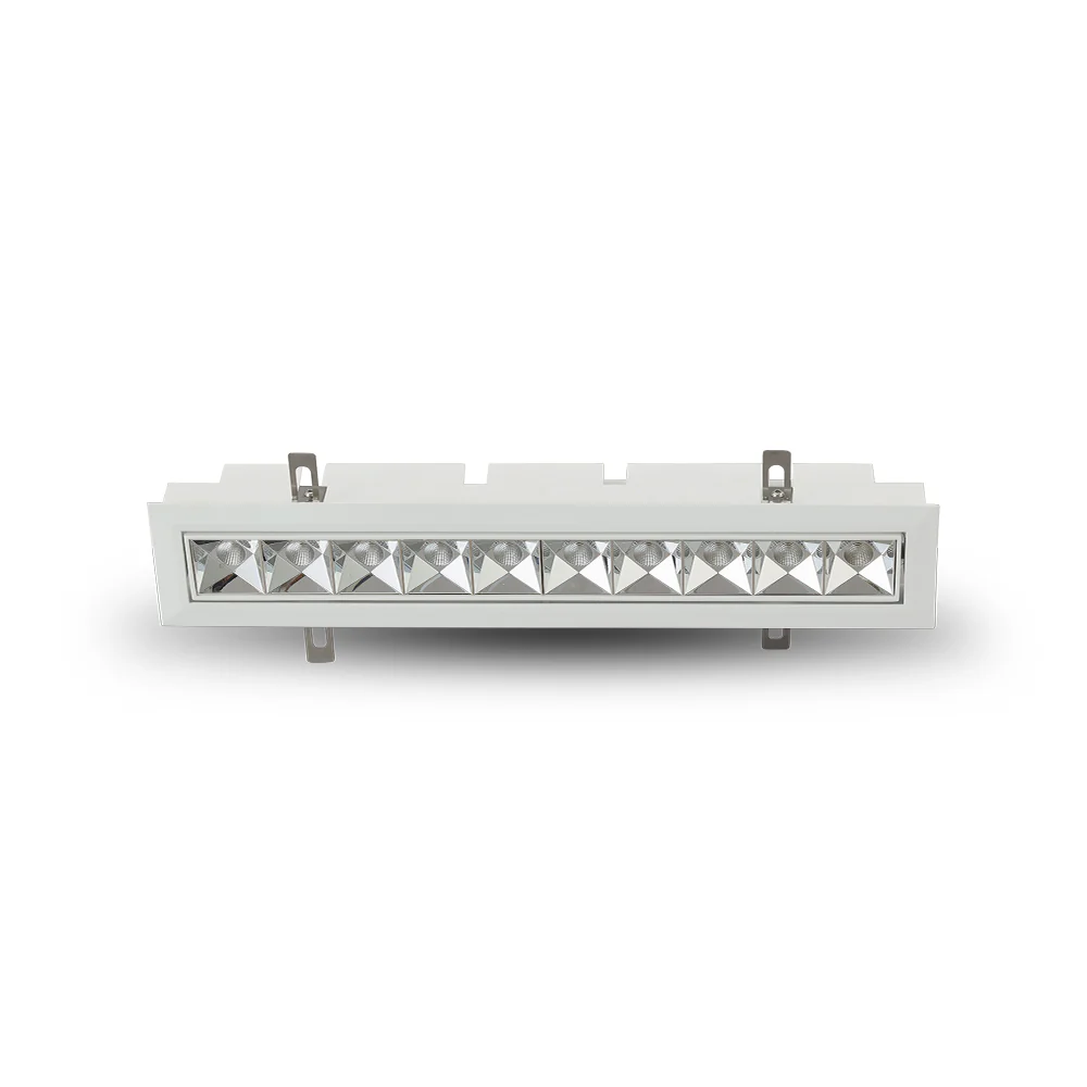 VONN RUBIK VMDL000610C024WH 13.25" 10 LIGHT LED ADJUSTABLE RECESSED DOWNLIGHT W/TRIM ETL COMMERCIAL GRADE, White