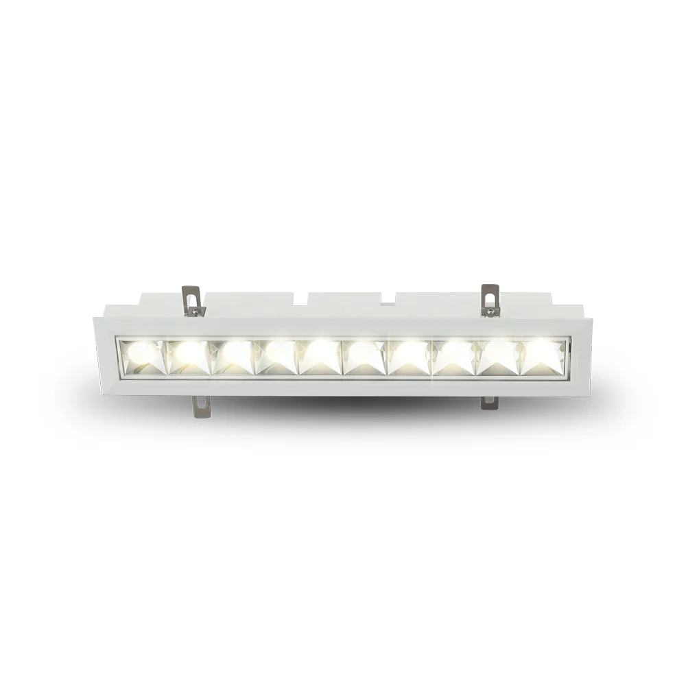 VONN RUBIK VMDL000610C024WH 13.25" 10 LIGHT LED ADJUSTABLE RECESSED DOWNLIGHT W/TRIM ETL COMMERCIAL GRADE, White - Image 2