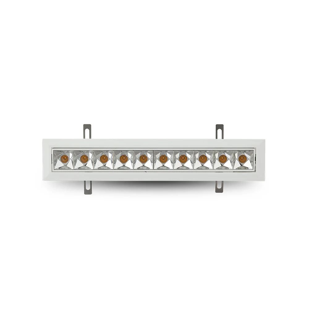 VONN RUBIK VMDL000610C024WH 13.25" 10 LIGHT LED ADJUSTABLE RECESSED DOWNLIGHT W/TRIM ETL COMMERCIAL GRADE, White - Image 3