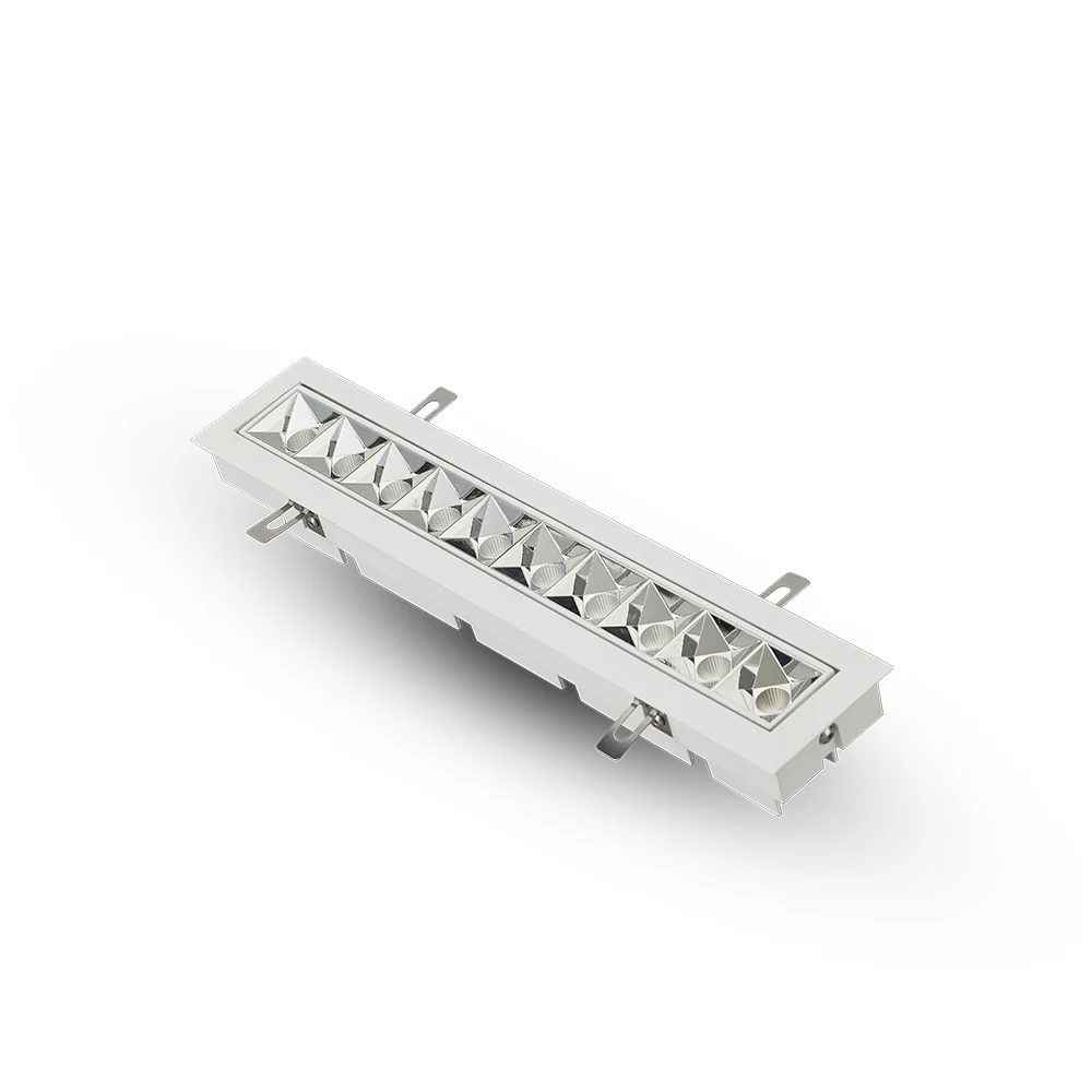 VONN RUBIK VMDL000610C024WH 13.25" 10 LIGHT LED ADJUSTABLE RECESSED DOWNLIGHT W/TRIM ETL COMMERCIAL GRADE, White - Image 4