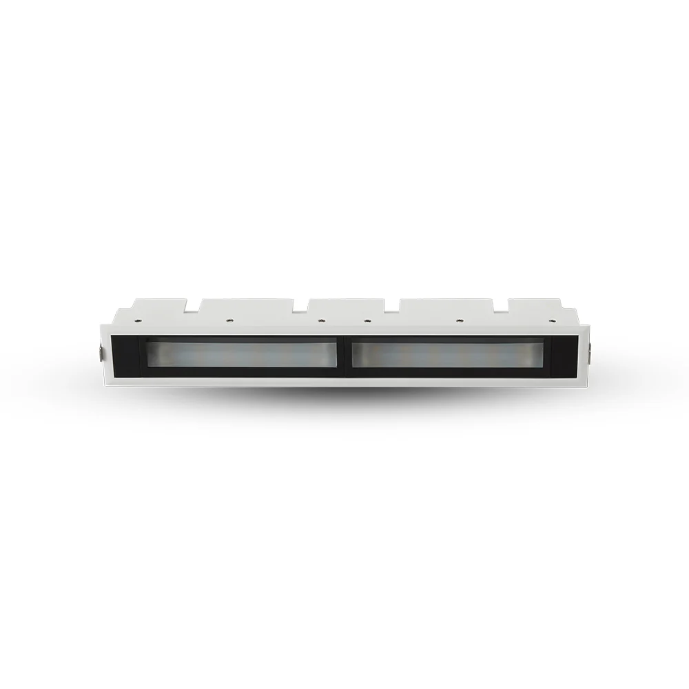 VONN SLICE VMDL000610E024WH 12.5" 2 LIGHT LED RECESSED WALL WASHER W/TRIM ETL CERTIFIED COMMERCIAL GRADE, White