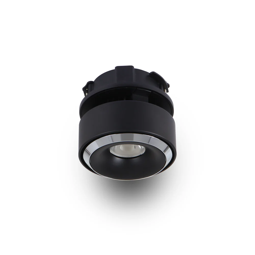 VONN ORBIT VMDL000701A020BL 4.25" 1 LIGHT LED FLUSH MOUNTED ADJUSTABLE DOWNLIGHT, ETL, COMMERCIAL GRADE, Black