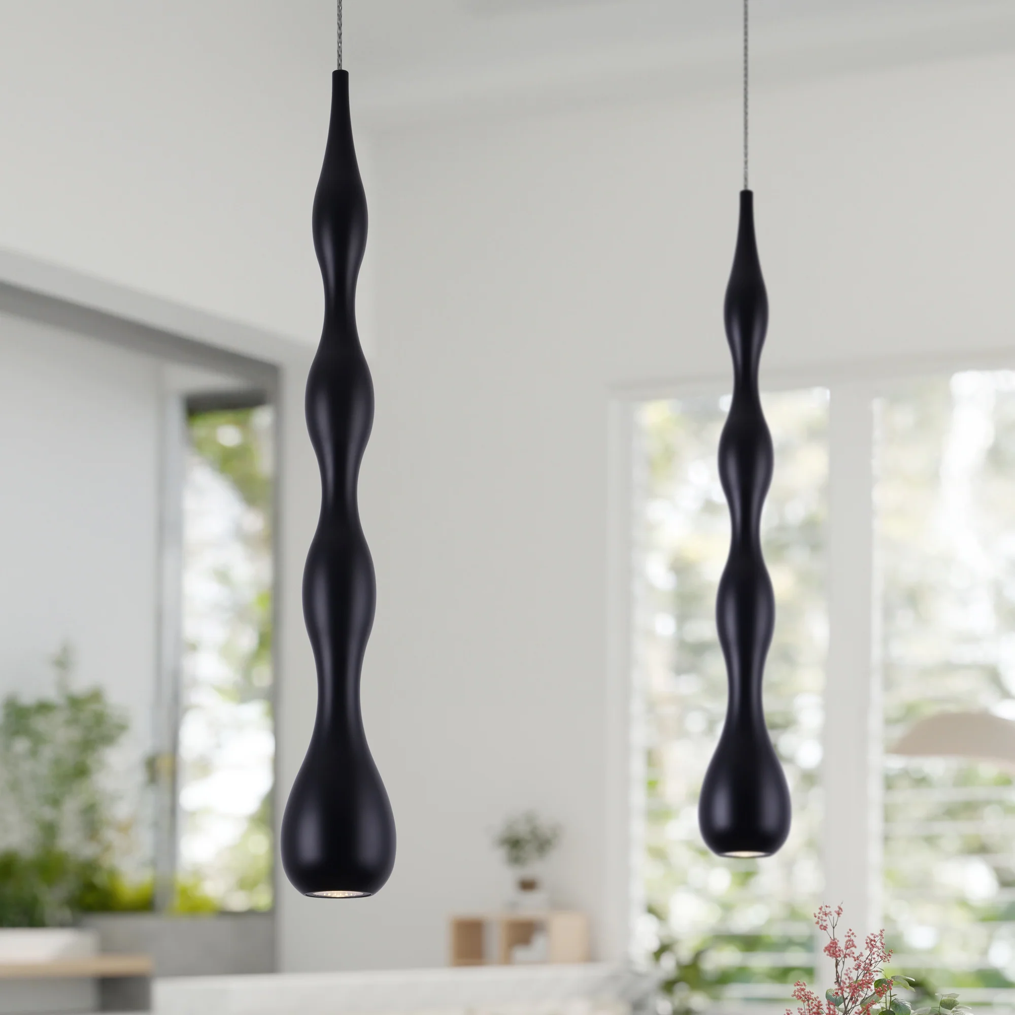 VONN Polaris VMP24510BL 5" ETL Certified Integrated LED Height Adjustable Pendant Light in Black - Image 4