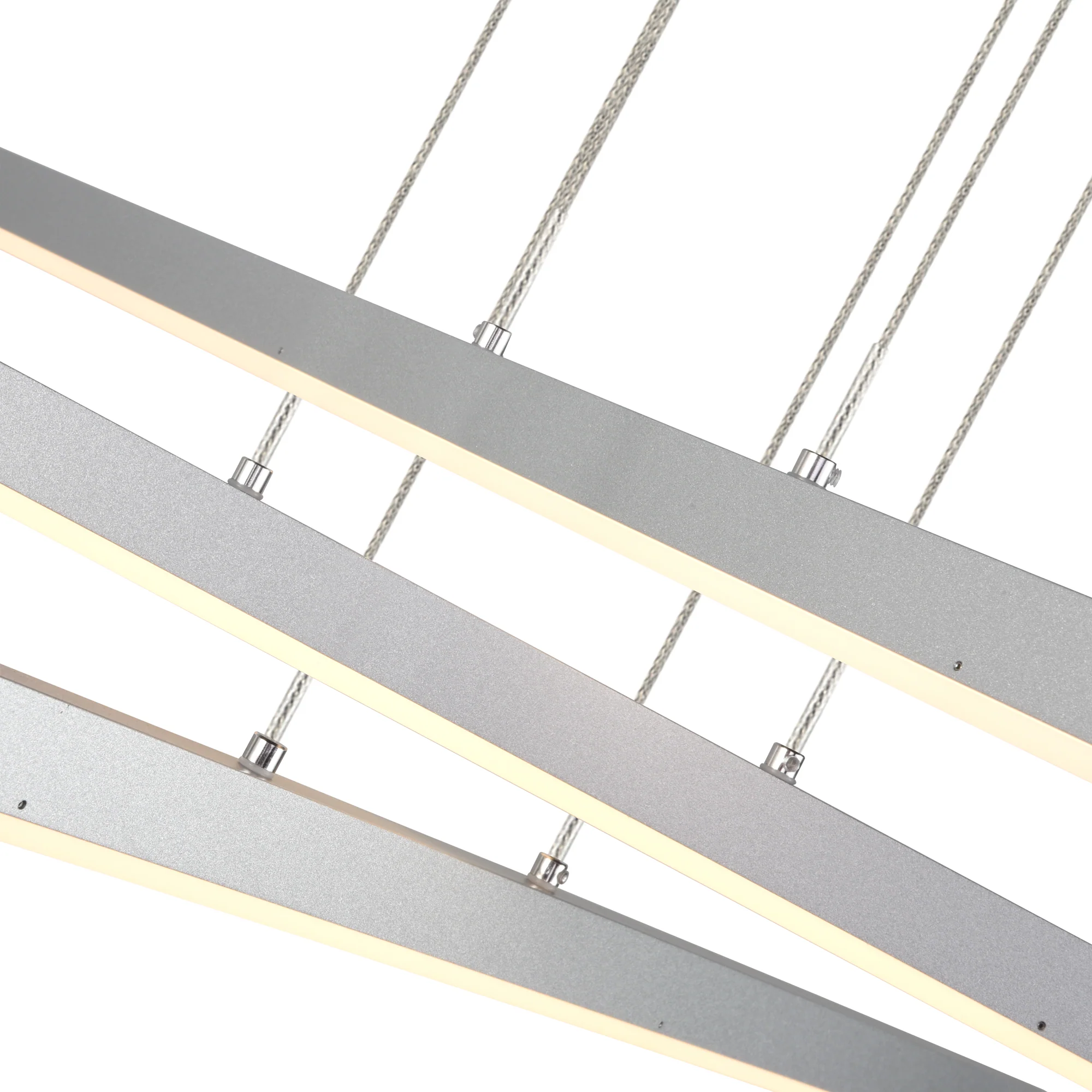 VONN Sirius VMP25030AL 40" ETL Certified Integrated LED Pendant, Height Adjustable Chandelier in Silver - Image 12