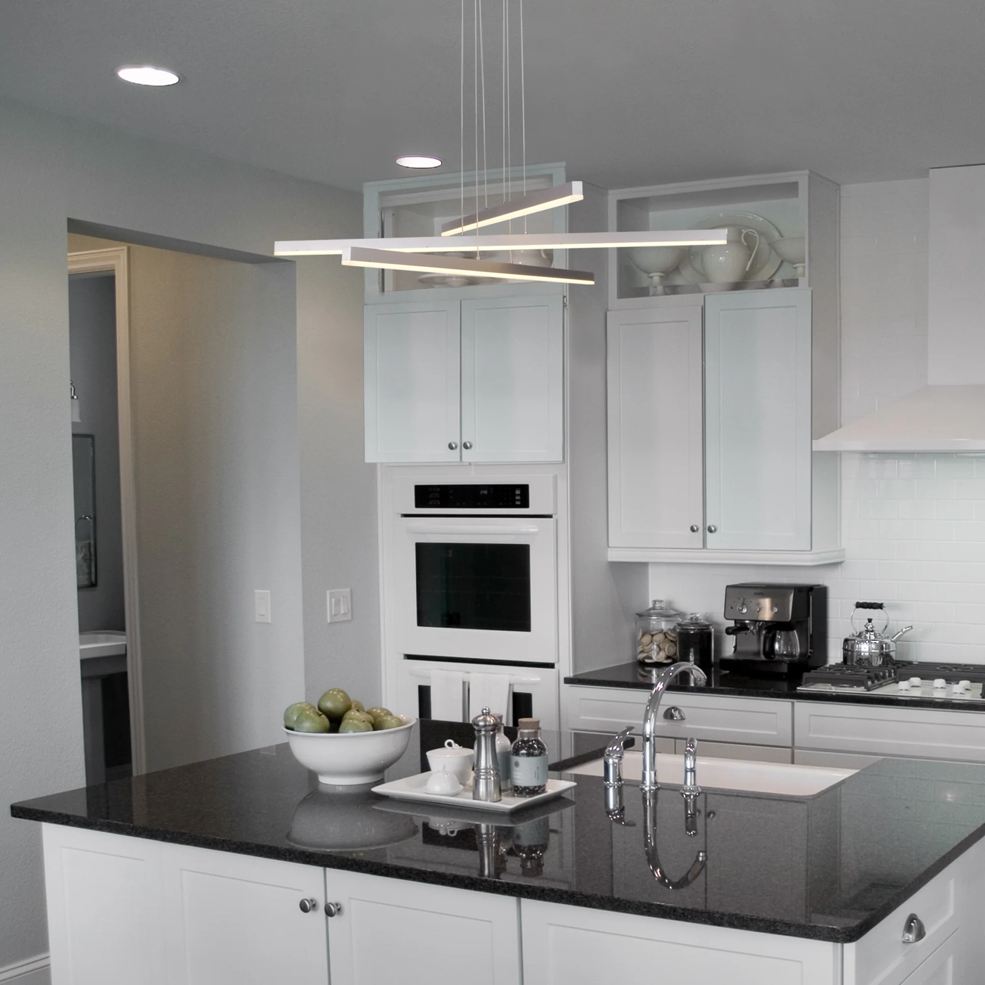 VONN Sirius VMP25030AL 40" ETL Certified Integrated LED Pendant, Height Adjustable Chandelier in Silver - Image 6