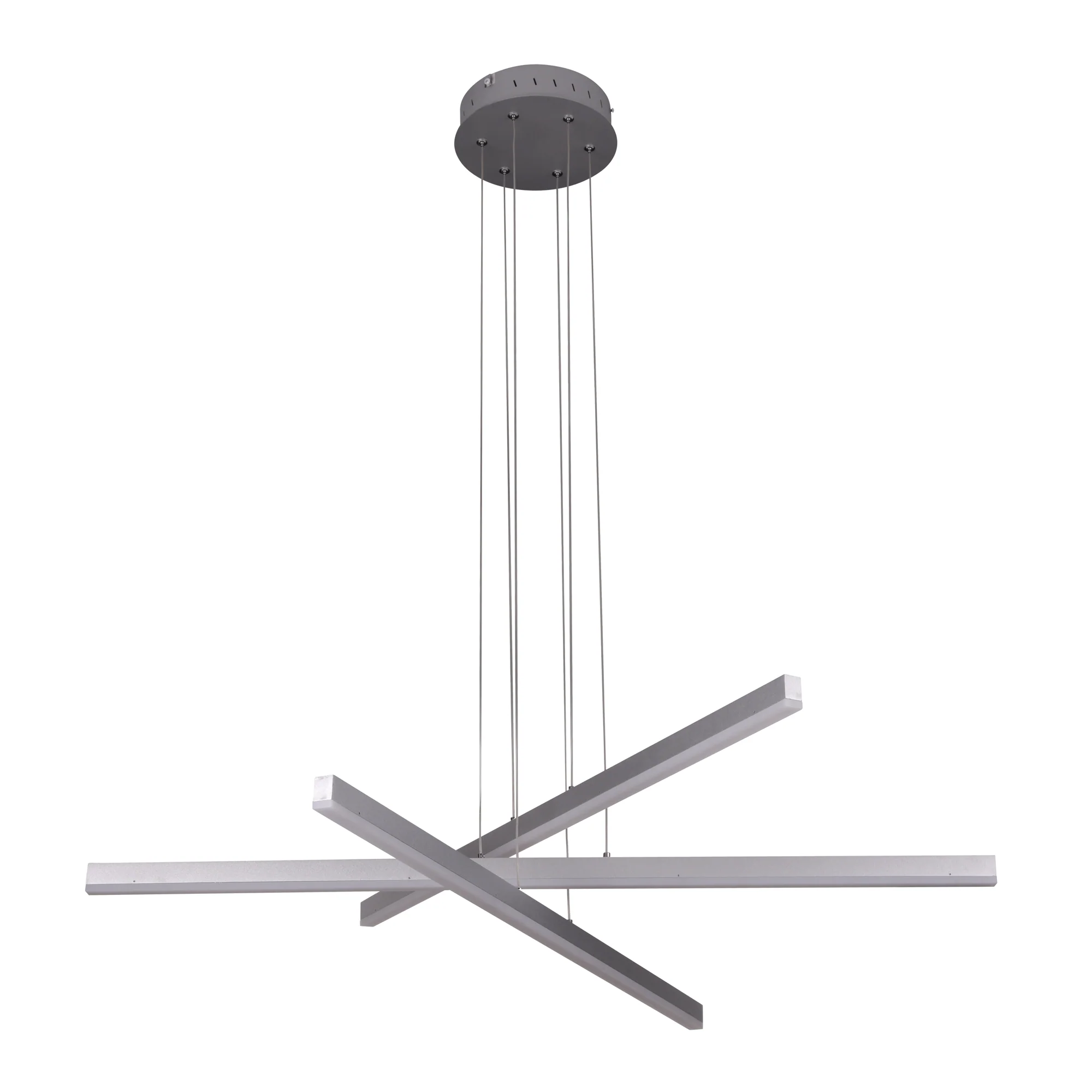 VONN Sirius VMP25030AL 40" ETL Certified Integrated LED Pendant, Height Adjustable Chandelier in Silver - Image 9