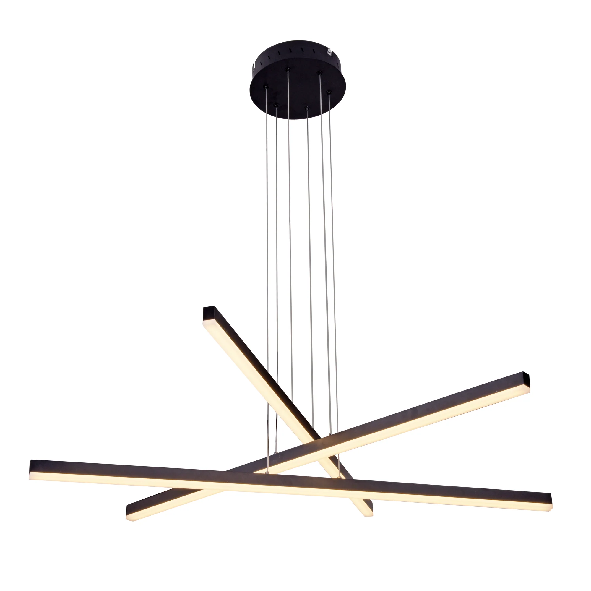 VONN Sirius VMP25030BL 40" ETL Certified Integrated LED Pendant, Height Adjustable Chandelier in Black - Image 10