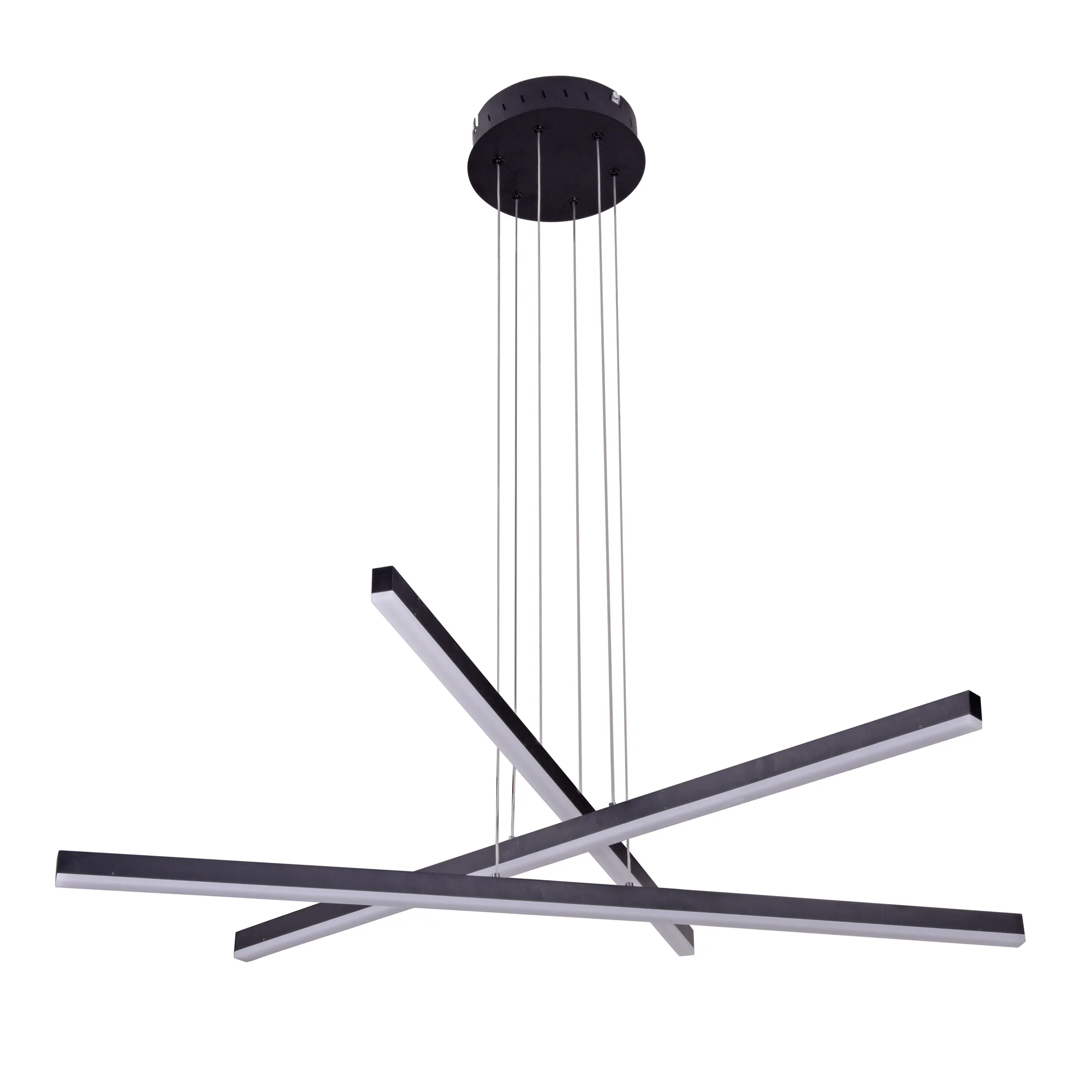 VONN Sirius VMP25030BL 40" ETL Certified Integrated LED Pendant, Height Adjustable Chandelier in Black - Image 11