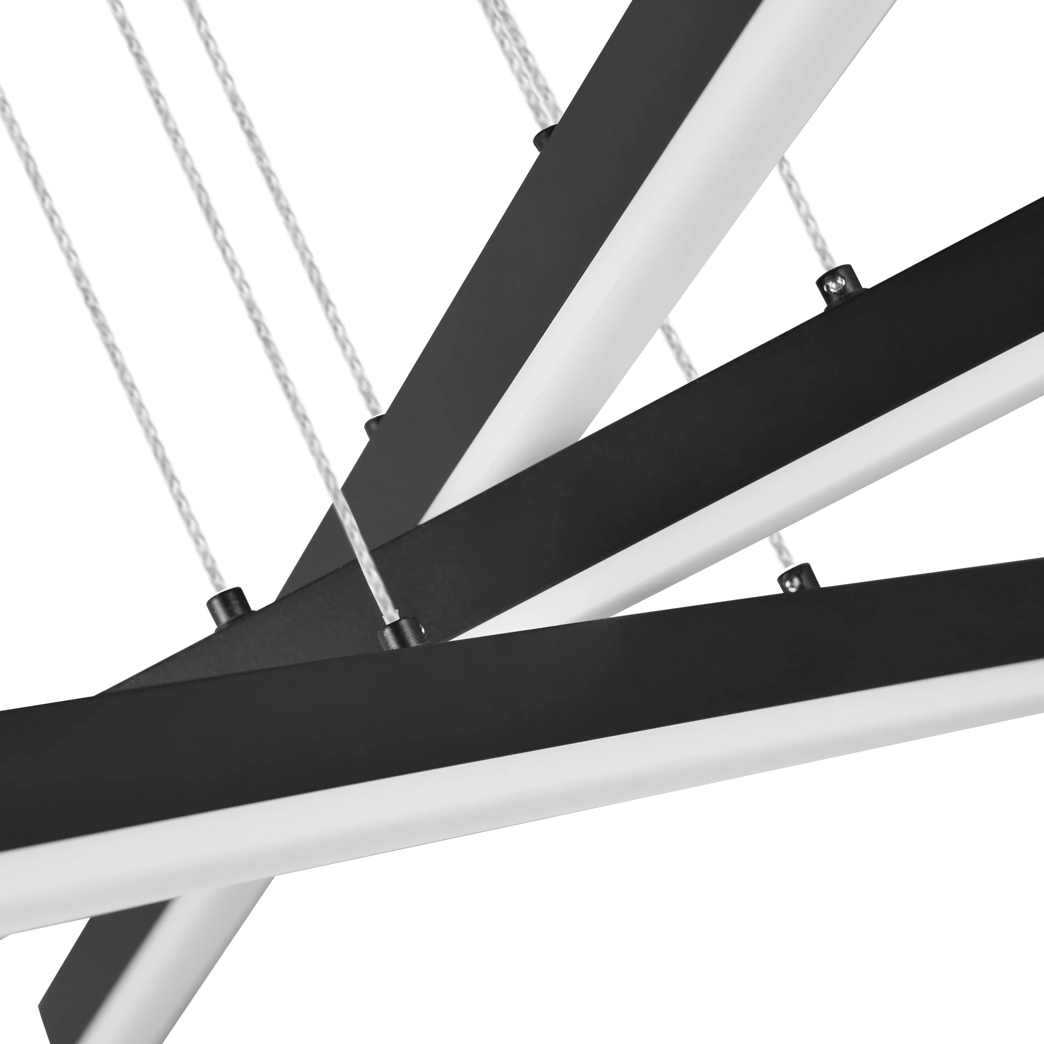 VONN Sirius VMP25030BL 40" ETL Certified Integrated LED Pendant, Height Adjustable Chandelier in Black - Image 12
