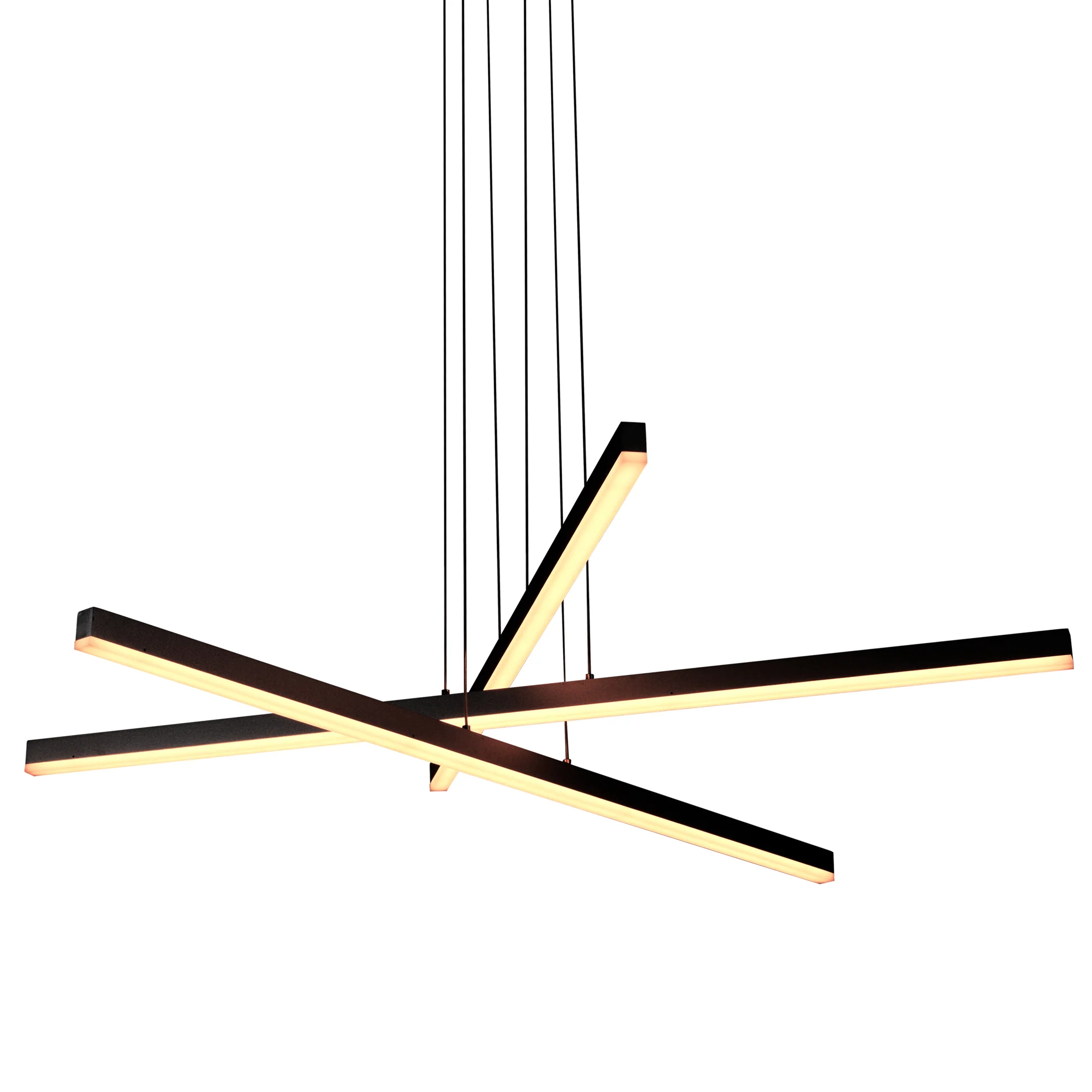 VONN Sirius VMP25030BL 40" ETL Certified Integrated LED Pendant, Height Adjustable Chandelier in Black - Image 9