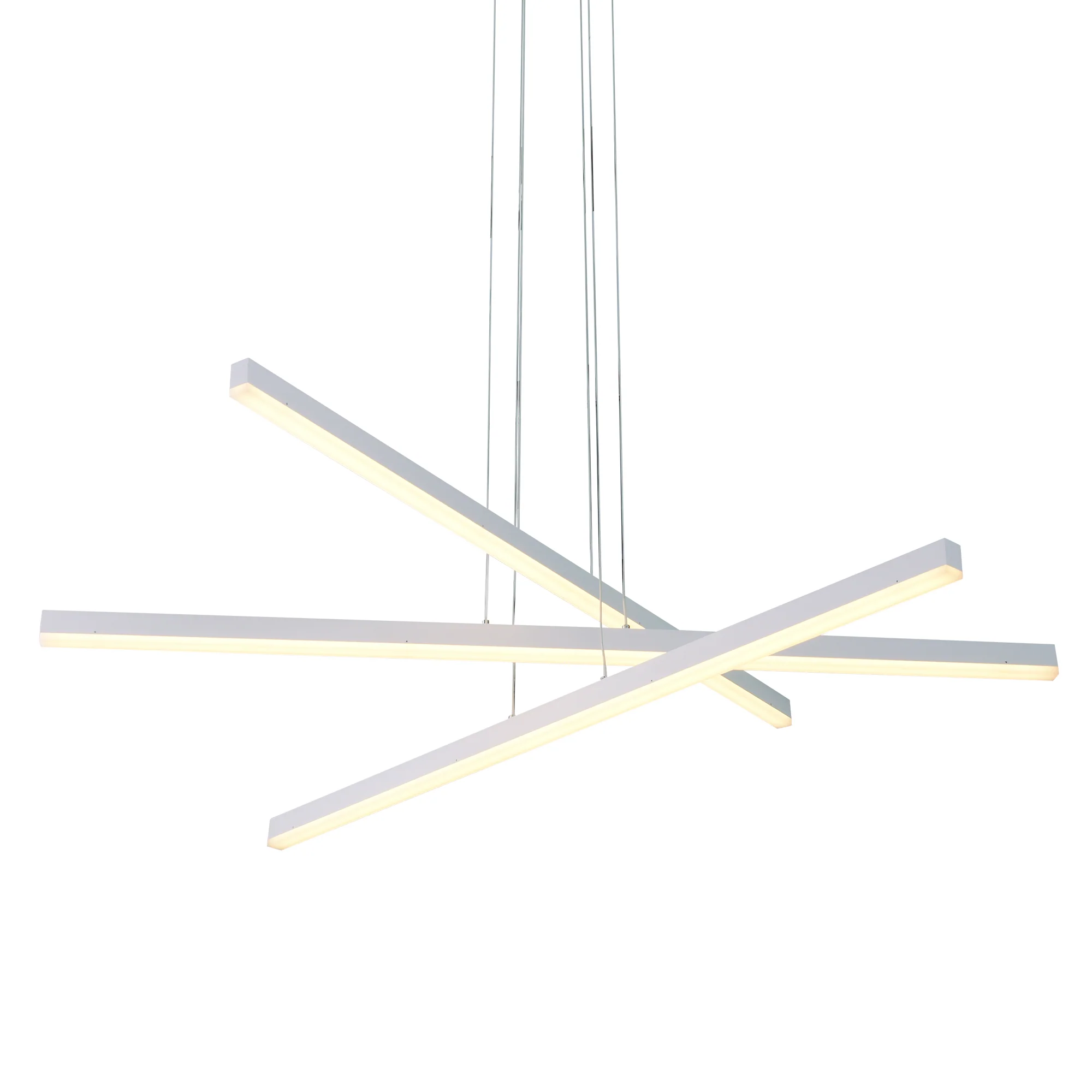 VONN Sirius VMP25030WH 40" ETL Certified Integrated LED Pendant, Height Adjustable Chandelier in White - Image 6