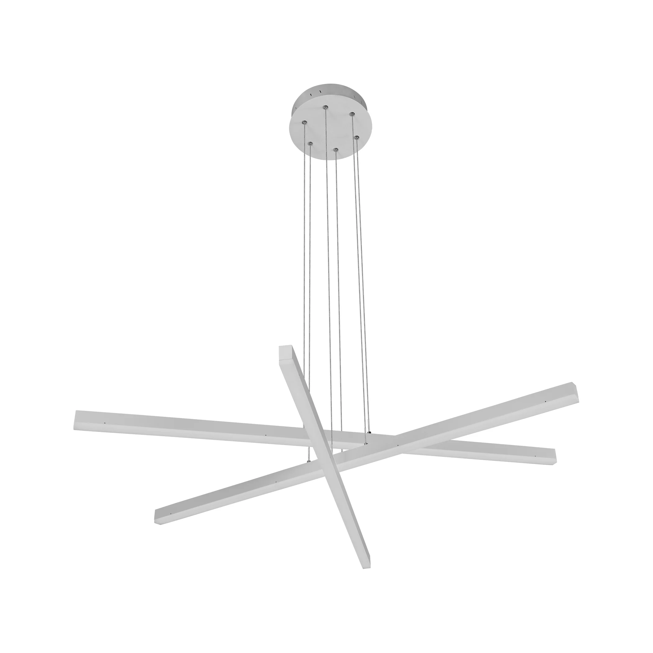 VONN Sirius VMP25030WH 40" ETL Certified Integrated LED Pendant, Height Adjustable Chandelier in White - Image 8