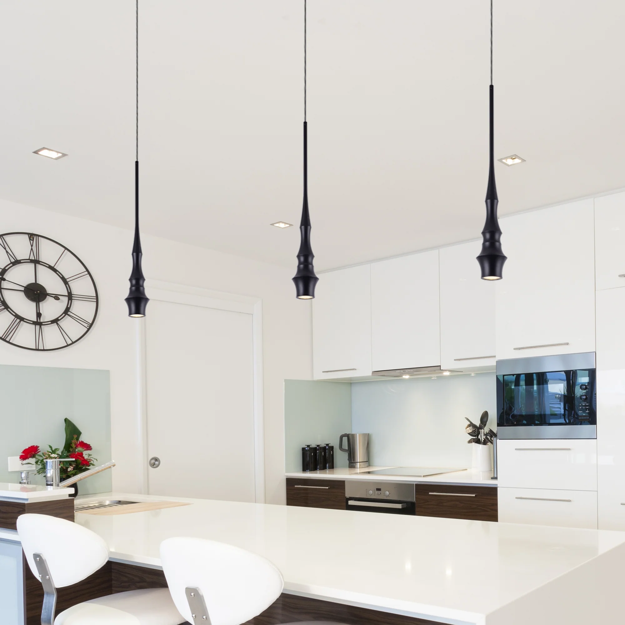 VONN Polaris VMP26610BL 5" ETL Certified Integrated LED Height Adjustable Pendant Light in Black - Image 6