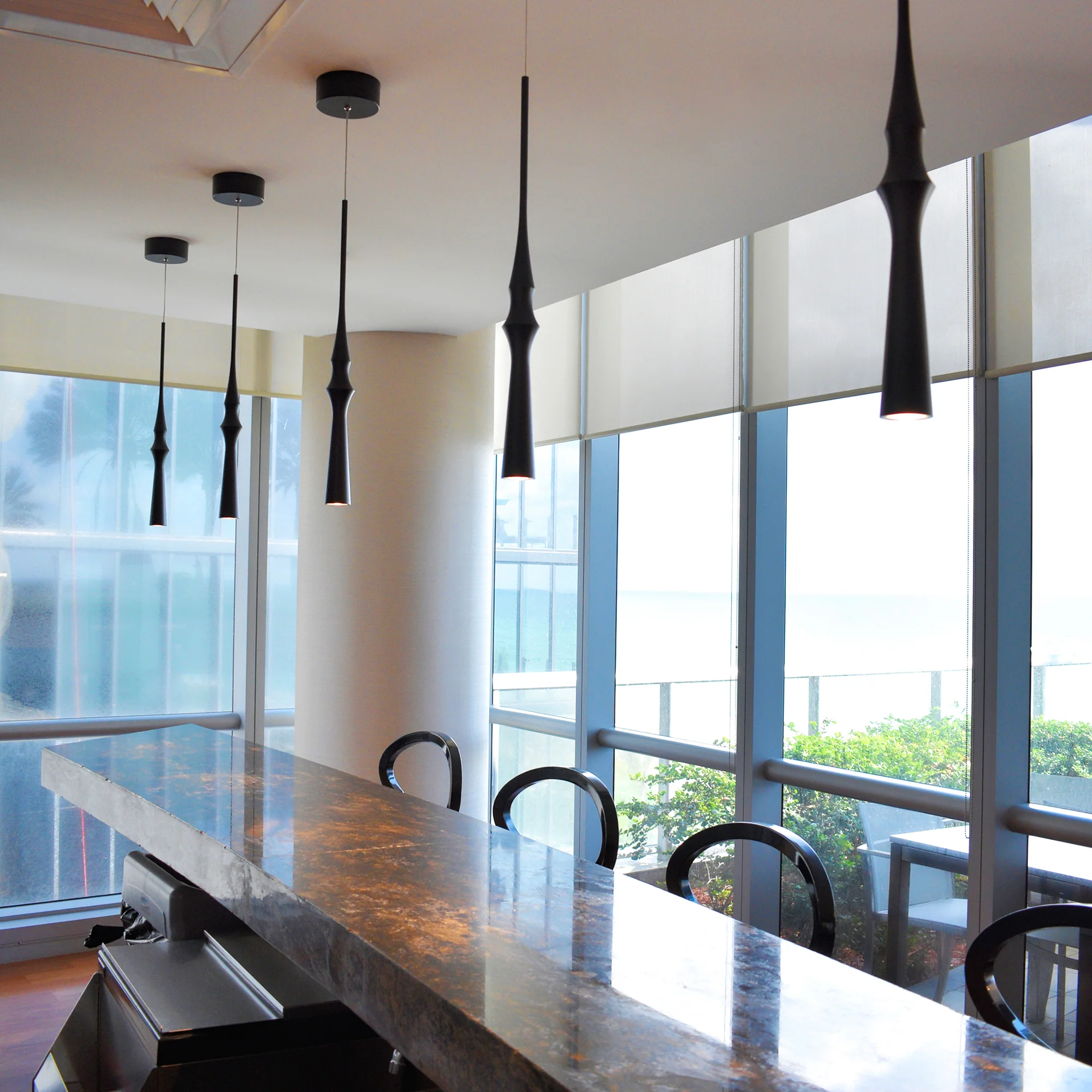 VONN Polaris VMP26710BL 5" ETL Certified Integrated LED Height Adjustable Pendant Light in Black - Image 4