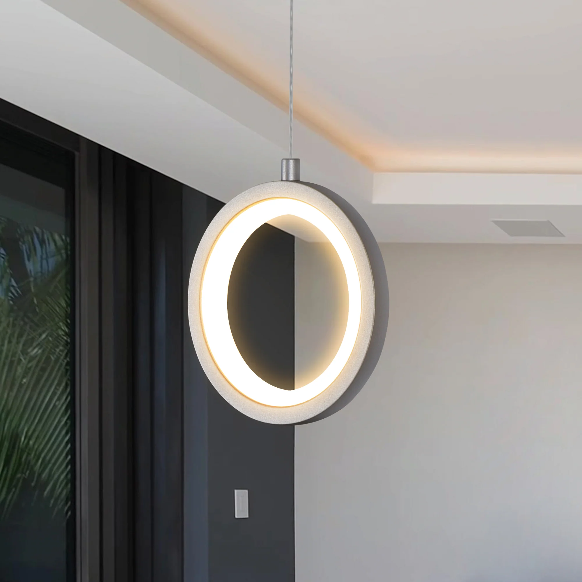 VONN Tania VMP27300AL 5" ETL Certified Integrated LED Height Adjustable Pendant Light in Silver