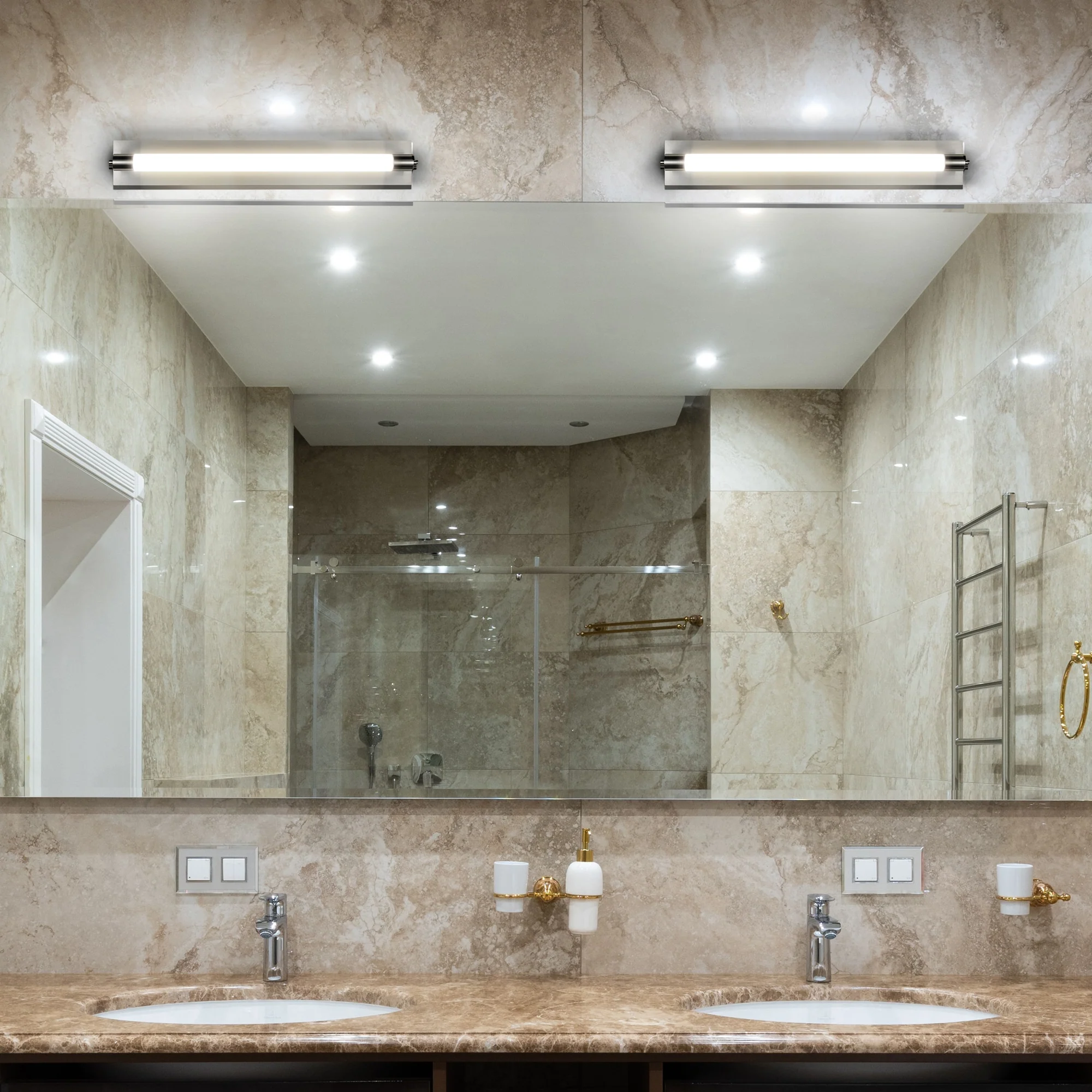 VONN Procyon VMW11800CH 24" Integrated LED ADA Compliant ETL Certified Bathroom Wall Lighting Fixture, Chrome - Image 3