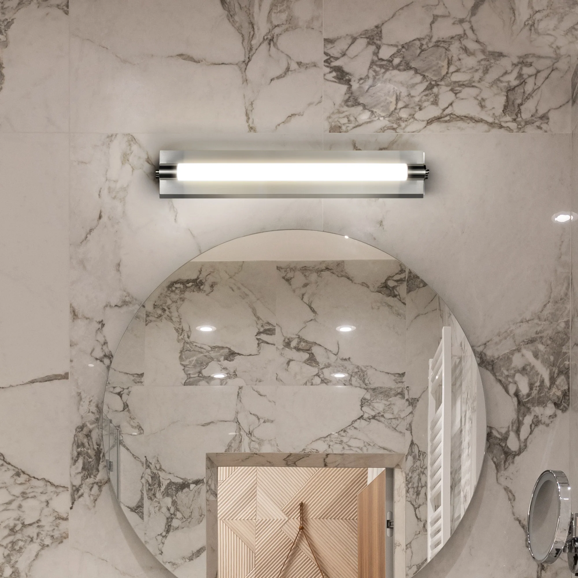 VONN Procyon VMW11800CH 24" Integrated LED ADA Compliant ETL Certified Bathroom Wall Lighting Fixture, Chrome - Image 4