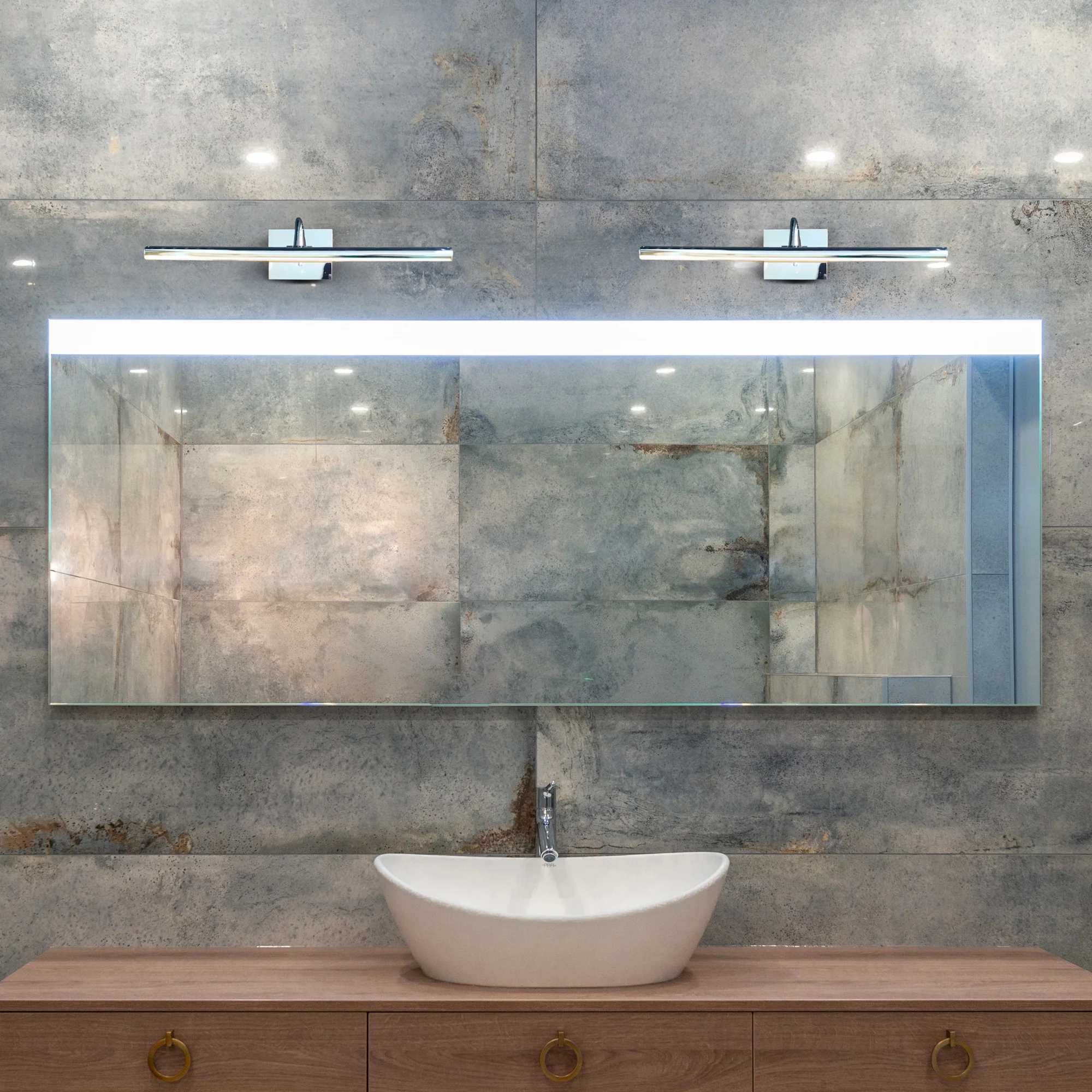 VONN Procyon VMW11900CH 24" Integrated LED ETL Certified Bathroom Wall Lighting Fixture, Chrome - Image 4