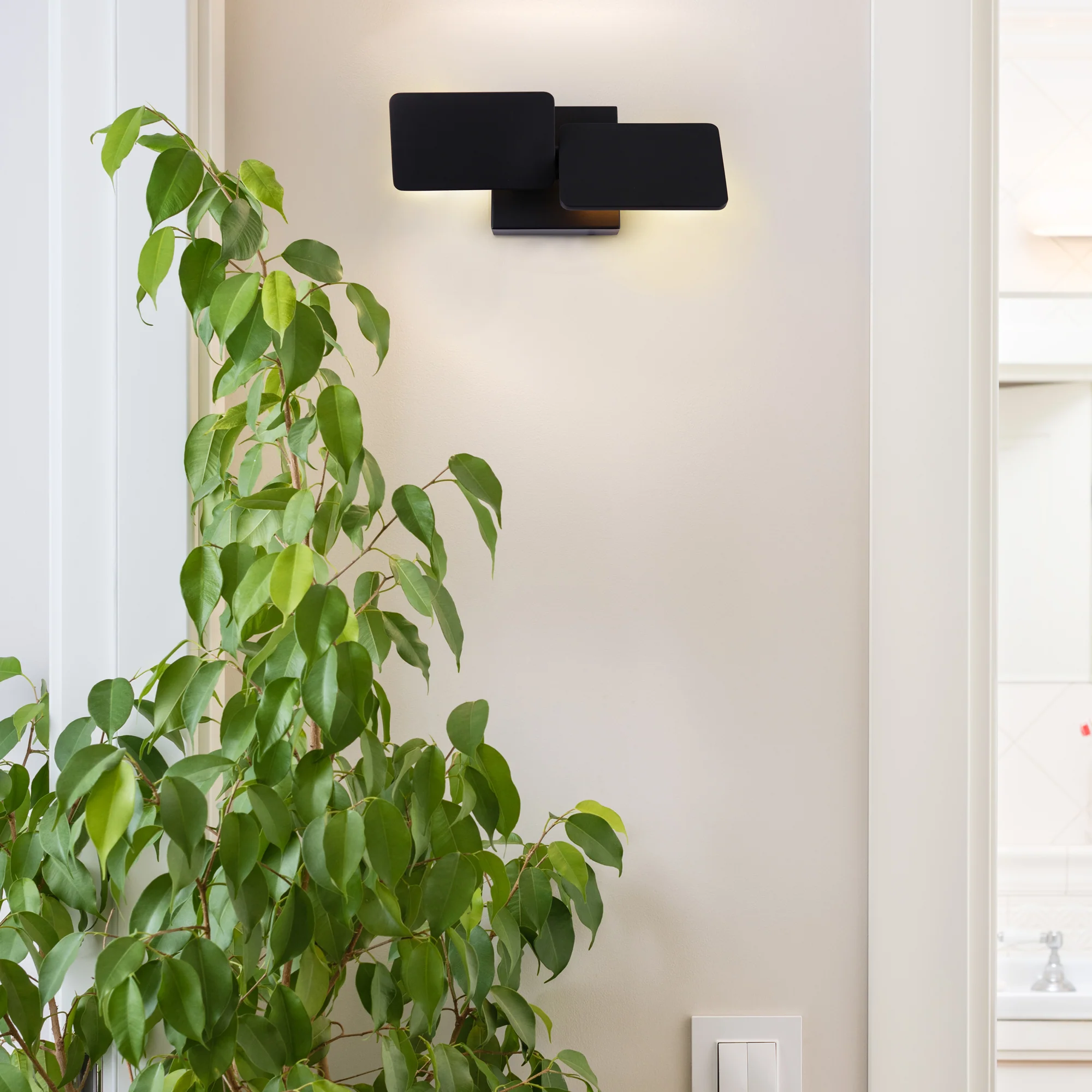 VONN Eclipse VMW17200BL 12" Rotative Up-Down ETL Certified Integrated LED Wall Sconce Light in Black - Image 5