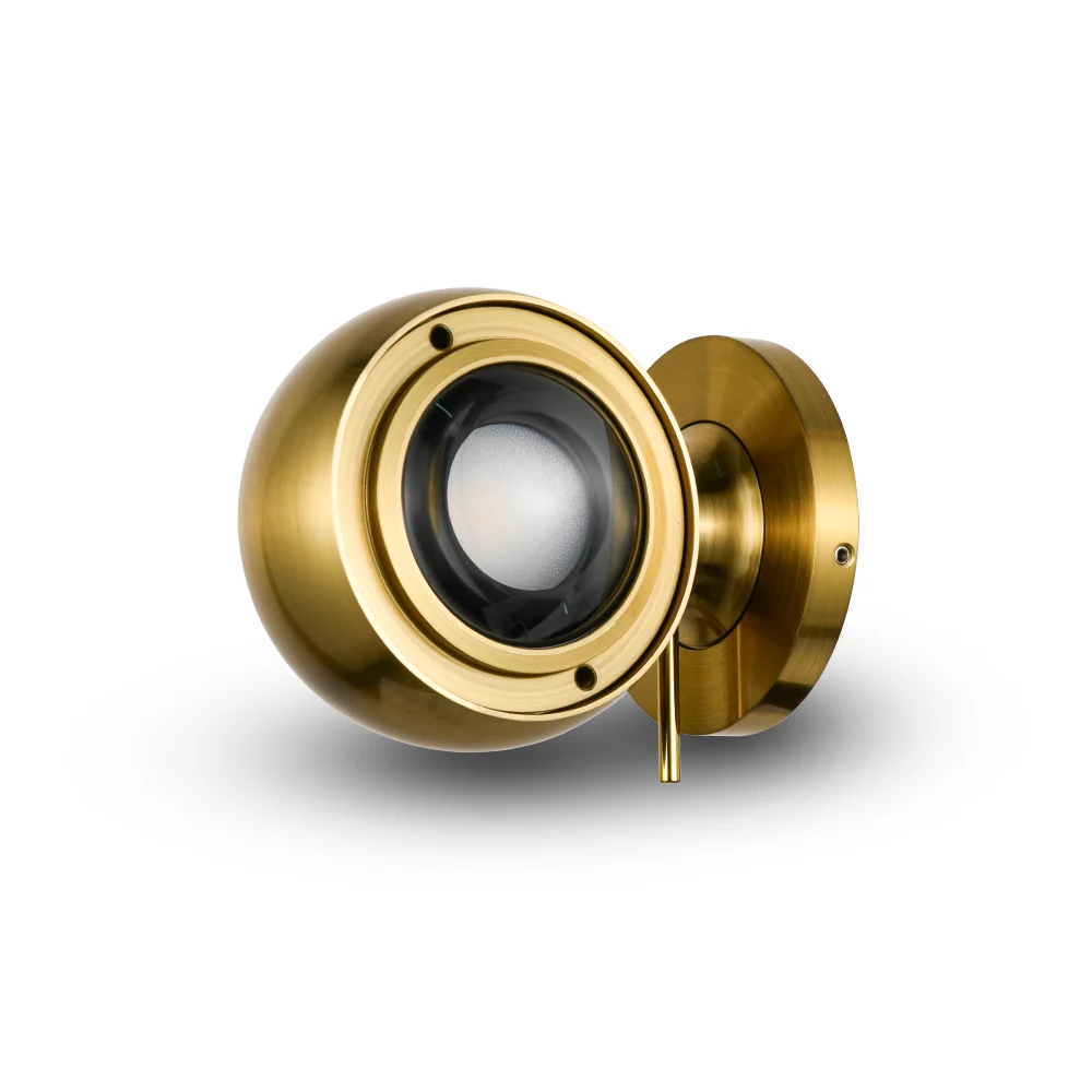 VONN ORBIT VMWA004201A008AB 3.25" 1 LIGHT LED ADJUSTABLE WALL MOUNT, ETL CERTIFIED, COMMERCIAL GRADE, Antique Brass - Image 3