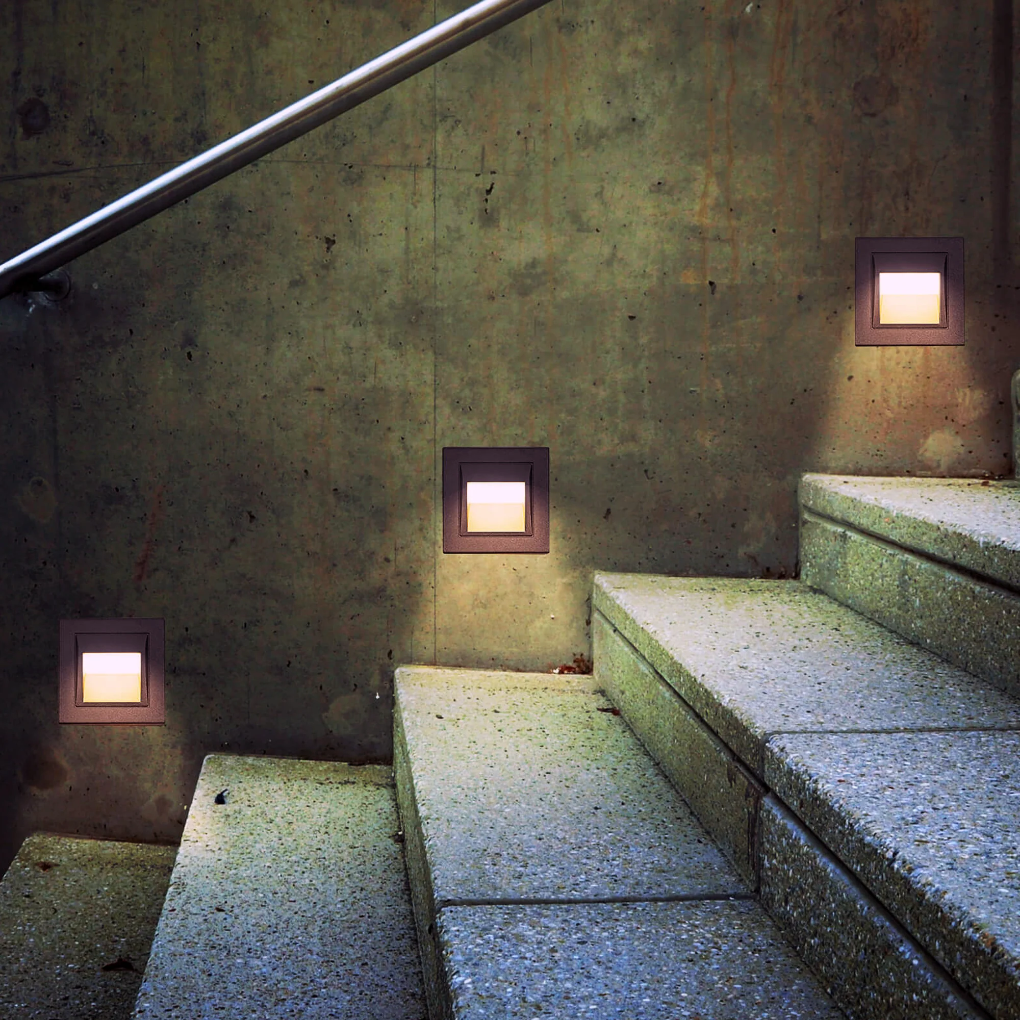 VONN 3.5" VOS55477BL Low-Voltage 2-Watt ETL Certified Integrated LED Outdoor Steps Light in Matte Black - Image 4