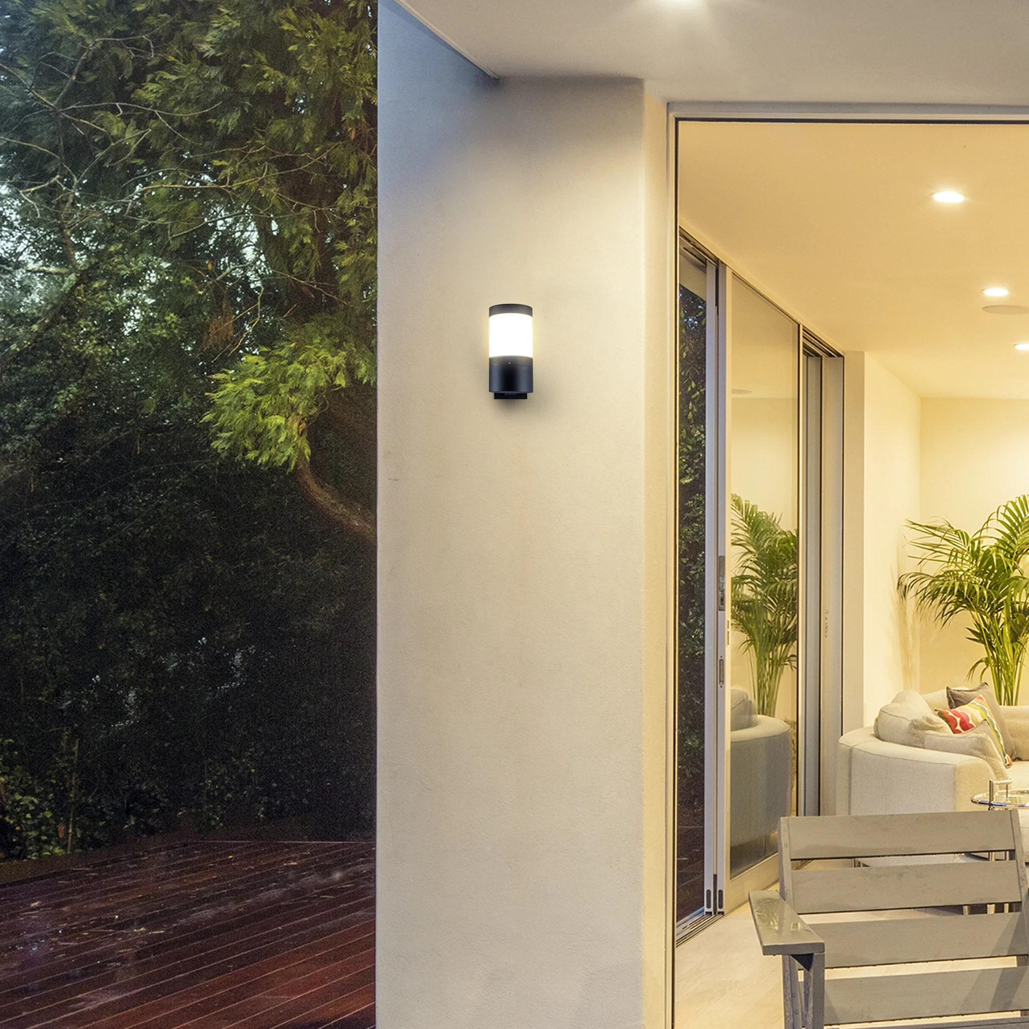 VONN 11" Modern VOW1756BL 5-Watt ETL Certified Integrated LED Outdoor Wall Sconce in Matte Black - Image 4