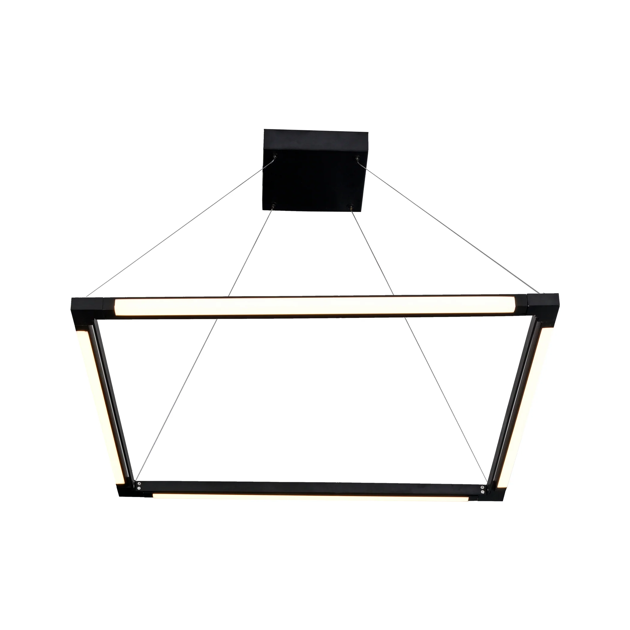 VONN Atria VRC39104BL 24" Integrated LED ETL Certified Height Adjustable Square Chandelier, 180 Rotation of Axes - Image 10