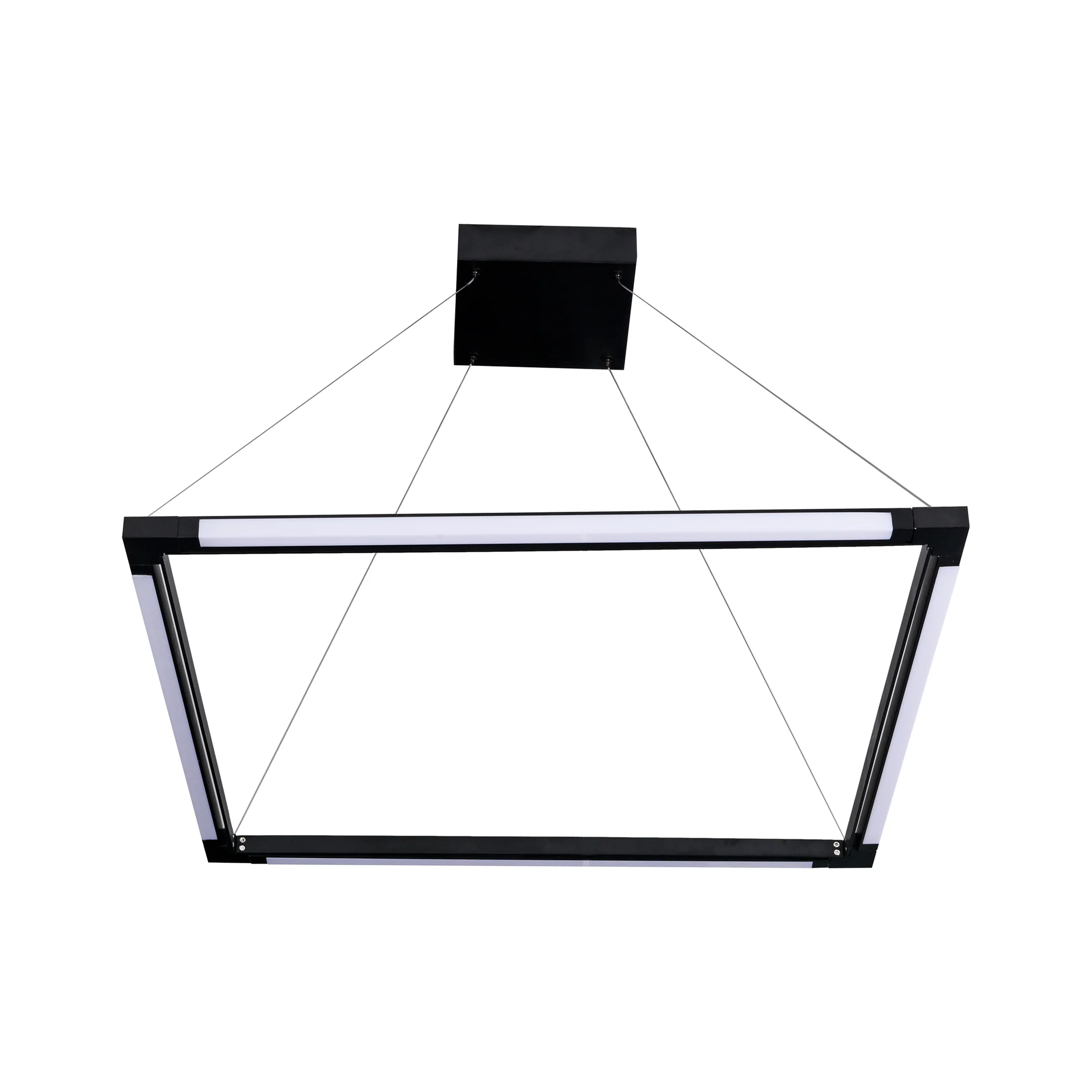 VONN Atria VRC39104BL 24" Integrated LED ETL Certified Height Adjustable Square Chandelier, 180 Rotation of Axes - Image 11
