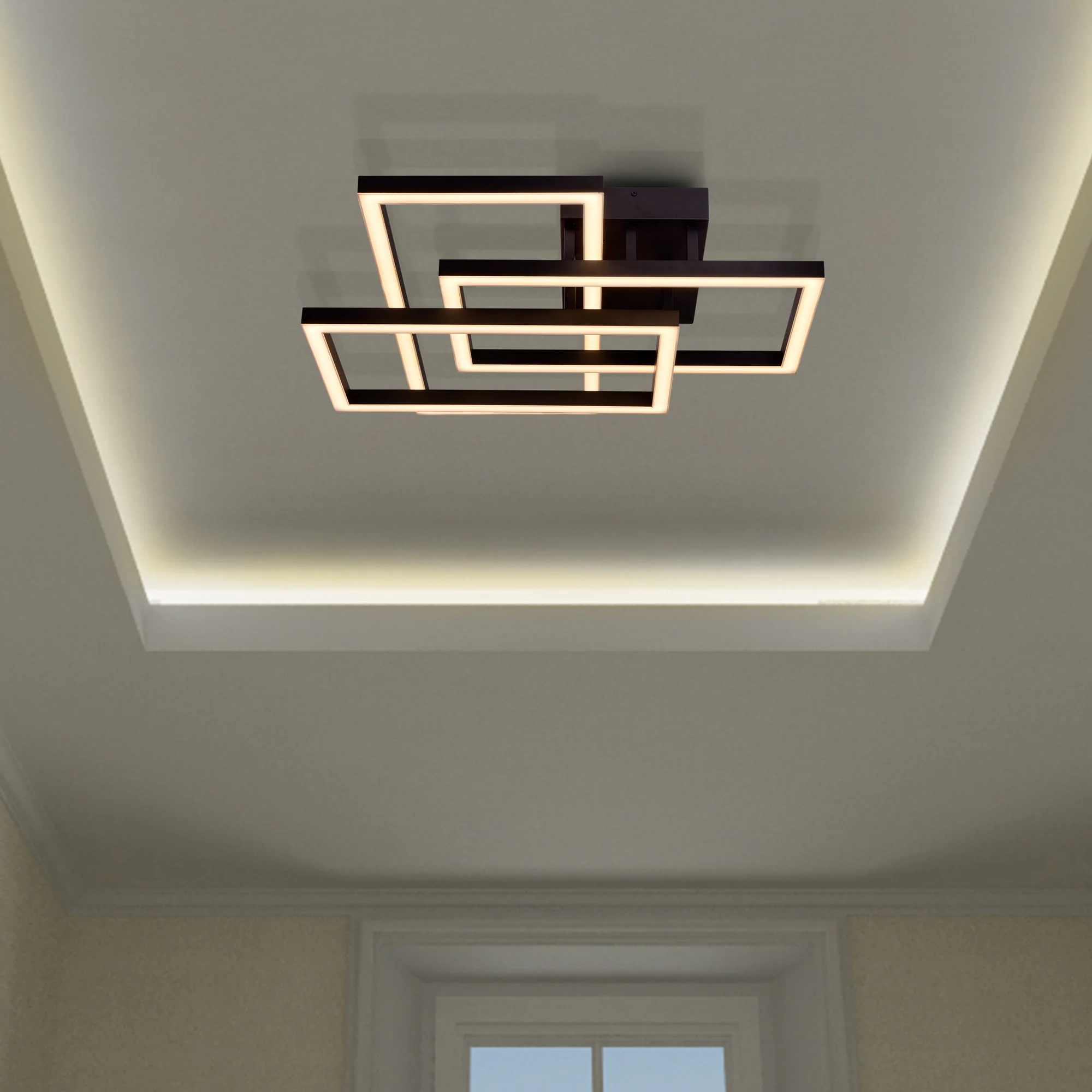 VONN Radium VRCF49103BL 28" ETL Certified Integrated LED Ceiling Lighting Rectangular Semi Flush in Black - Image 4