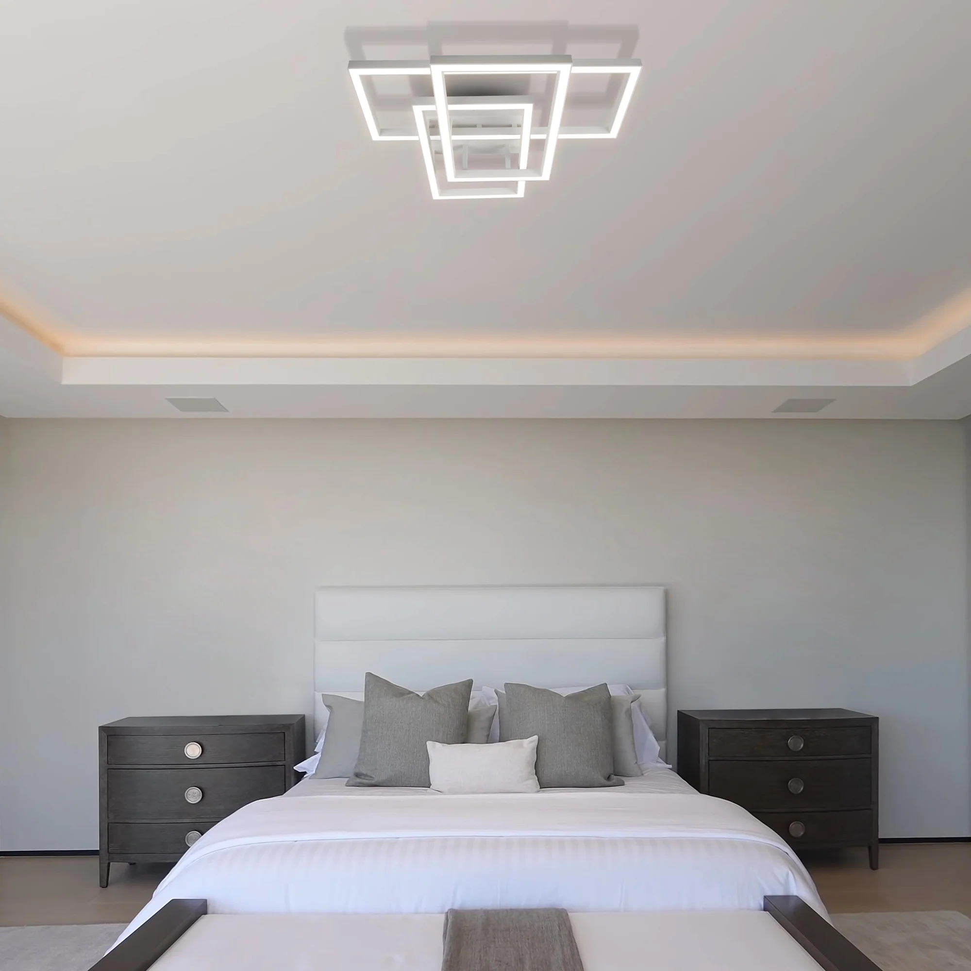 VONN Radium VRCF49103WH 28" Integrated LED ETL Certified Ceiling Lighting Rectangular Semi Flush in White - Image 5