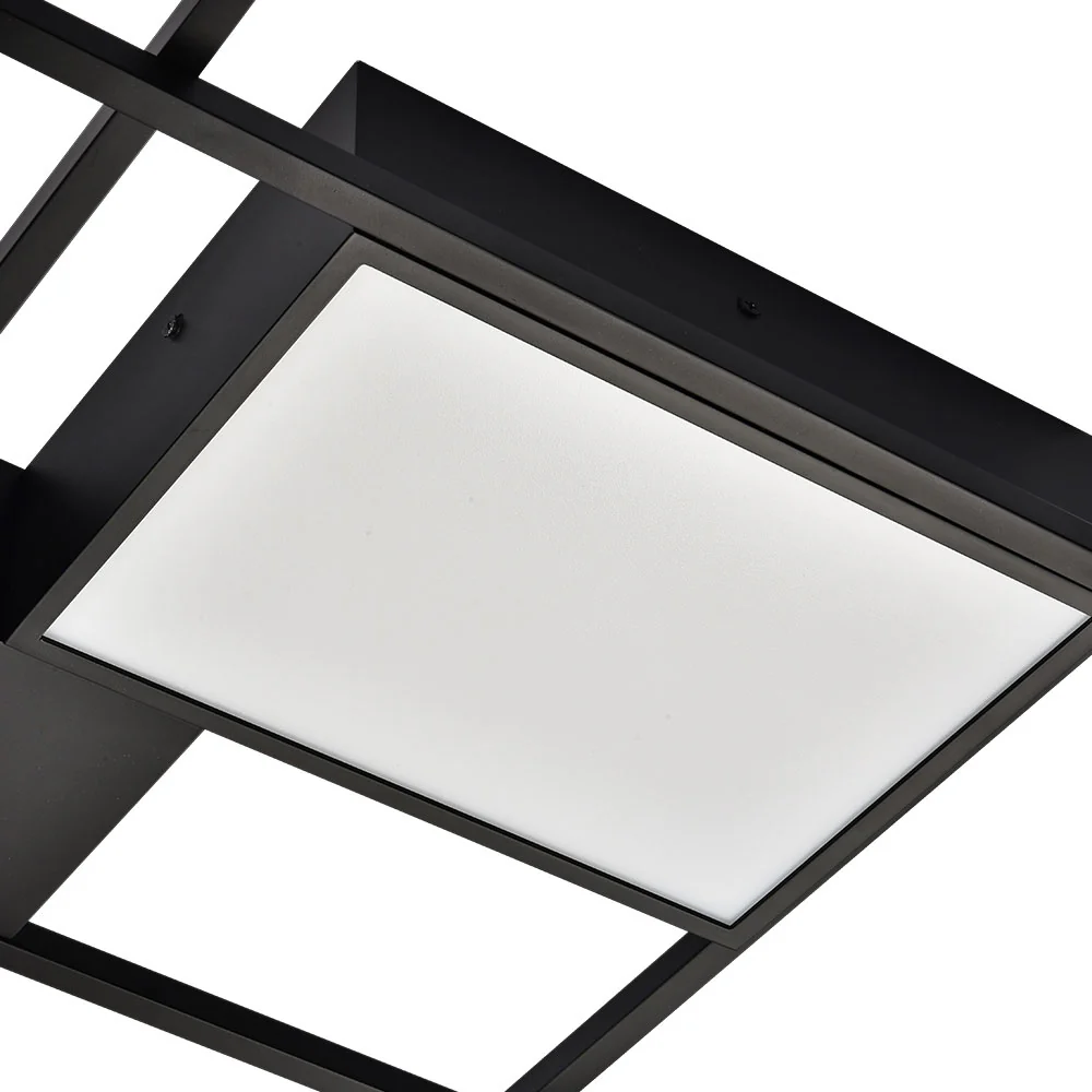 VONN Radium VRCF49304BL 19" Integrated LED ETL Certified Ceiling Lighting Rectangular Semi Flush in Black - Image 11