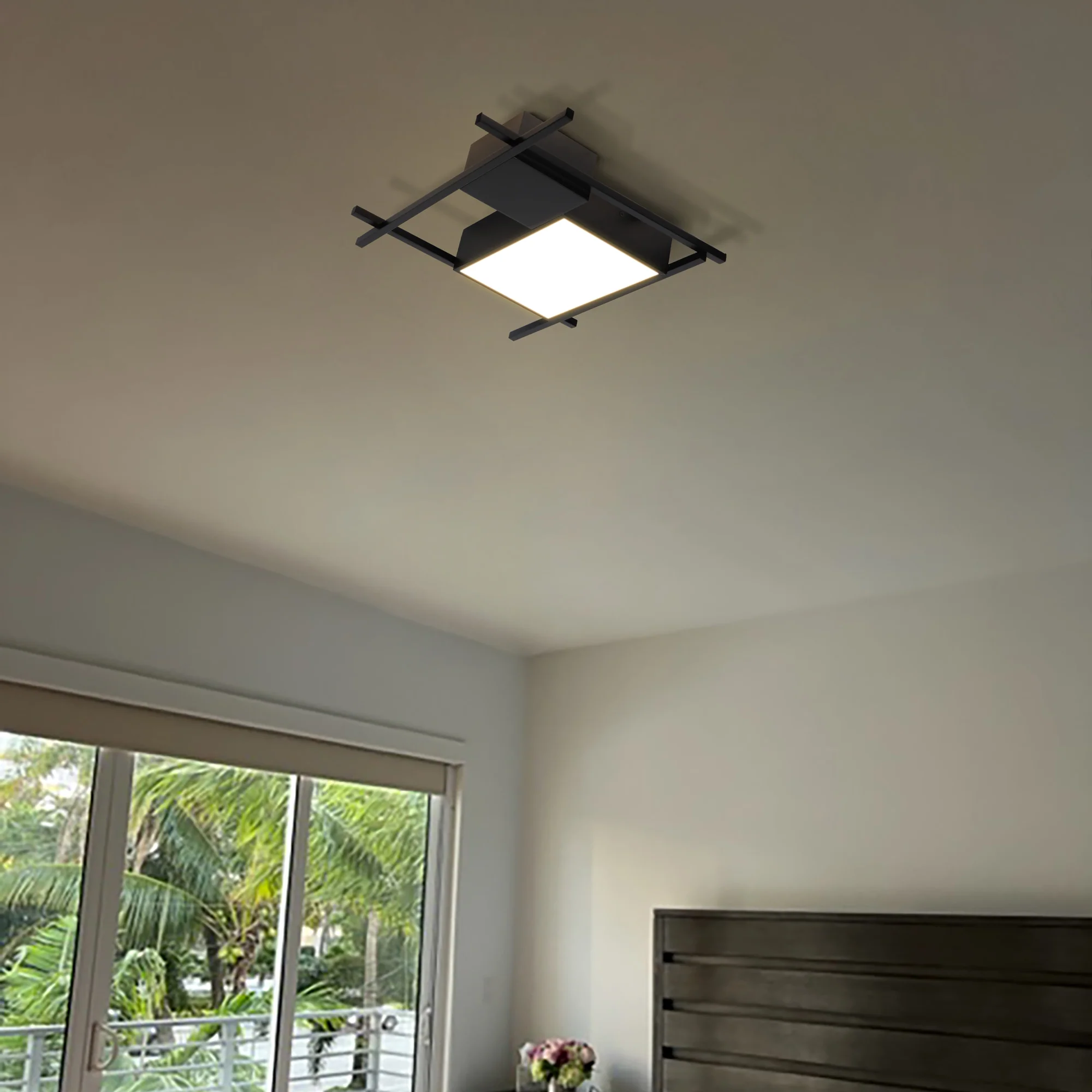 VONN Radium VRCF49304BL 19" Integrated LED ETL Certified Ceiling Lighting Rectangular Semi Flush in Black - Image 6