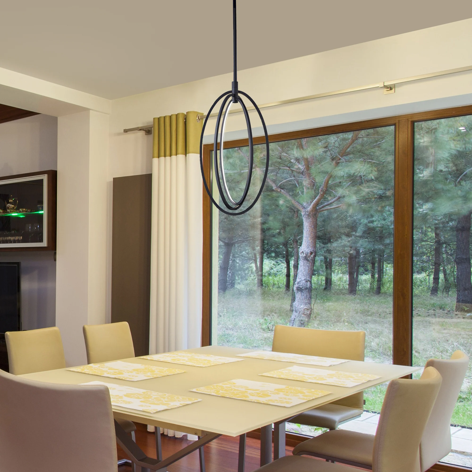 VONN Radium VRP29013BL 15" ETL Certified Integrated LED Rotating Pendant with Height Adjustable Downrod - Image 2