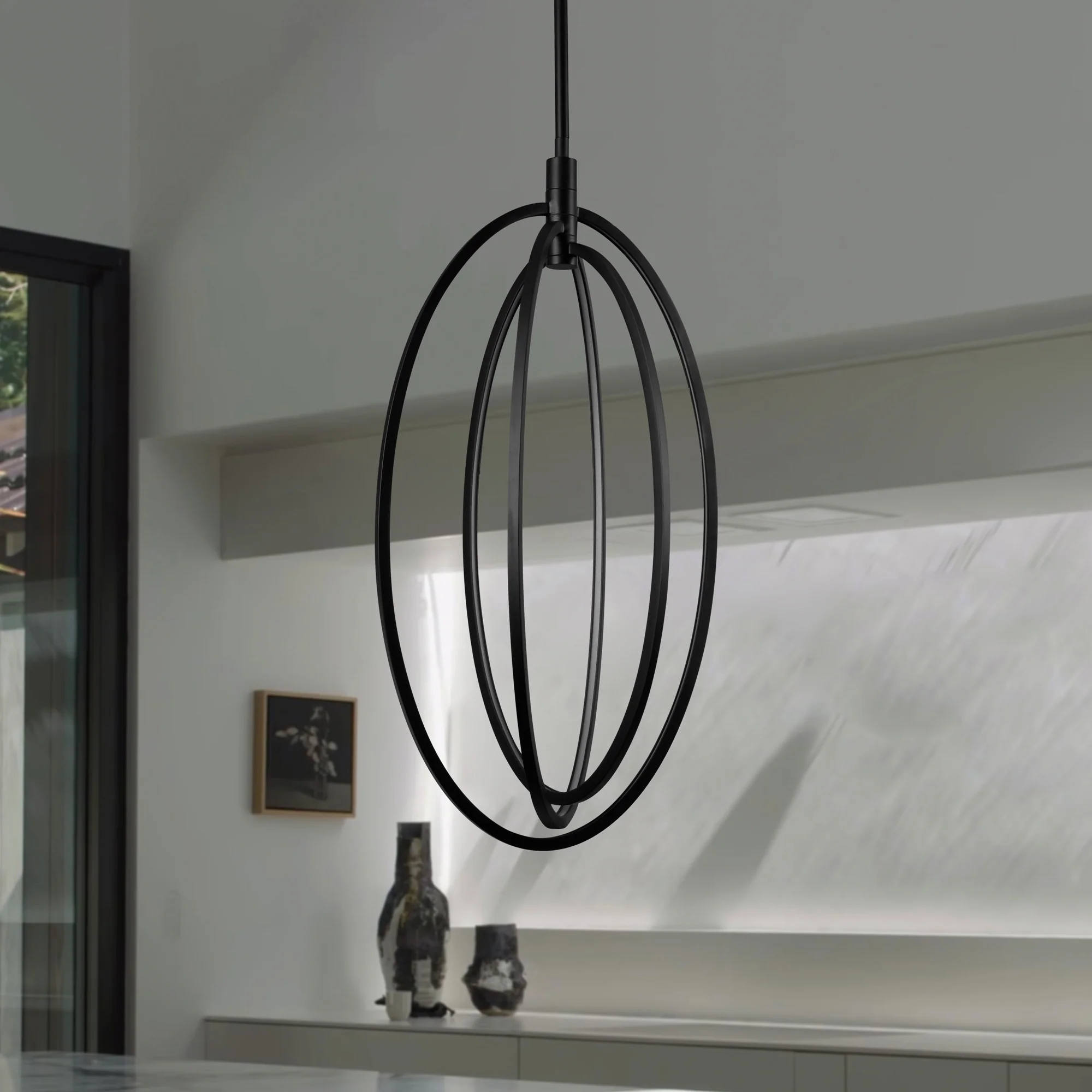 VONN Radium VRP29013BL 15" ETL Certified Integrated LED Rotating Pendant with Height Adjustable Downrod - Image 4