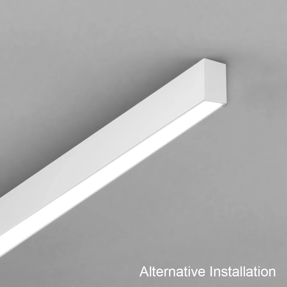 VONN Slim VSL4D10035KWH 1.3" 4 FT LED Direct Downlight Suspended /Surface Mount Linear Lighting, 100-277V, 41W, 3500K, White - Image 6