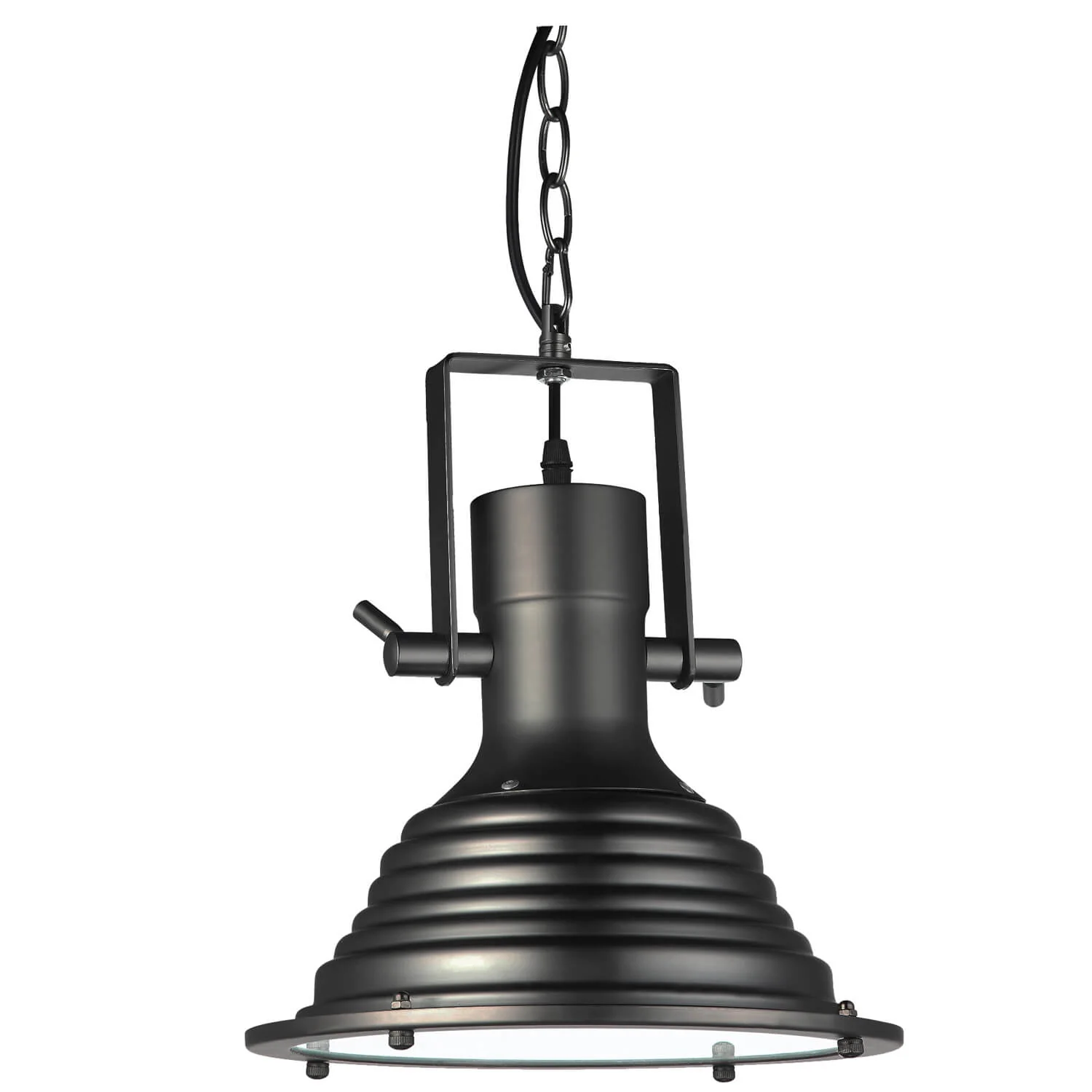 VONN Dorado VVP21041BZ 11" UL Certified LED Pendant, Height Adjustable Industrial Pendant with Ribbing - Image 4