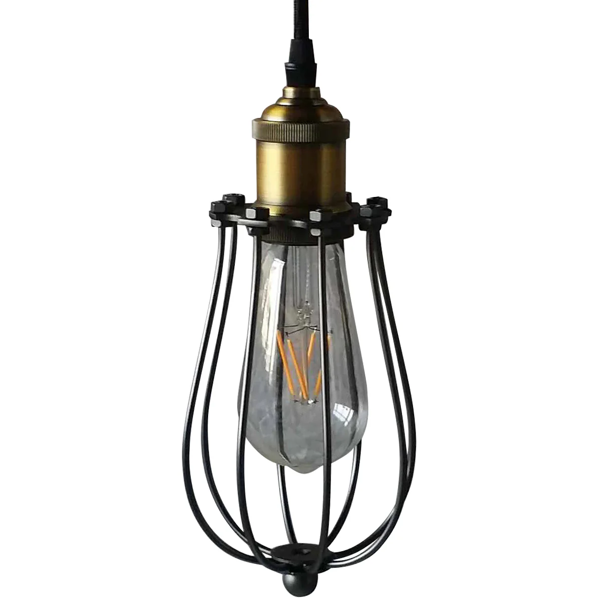VONN Arden VVP24311ABZ 5" Industrial ETL Certified Pendant Light with LED Filament Bulb in Aged Bronze - Image 5